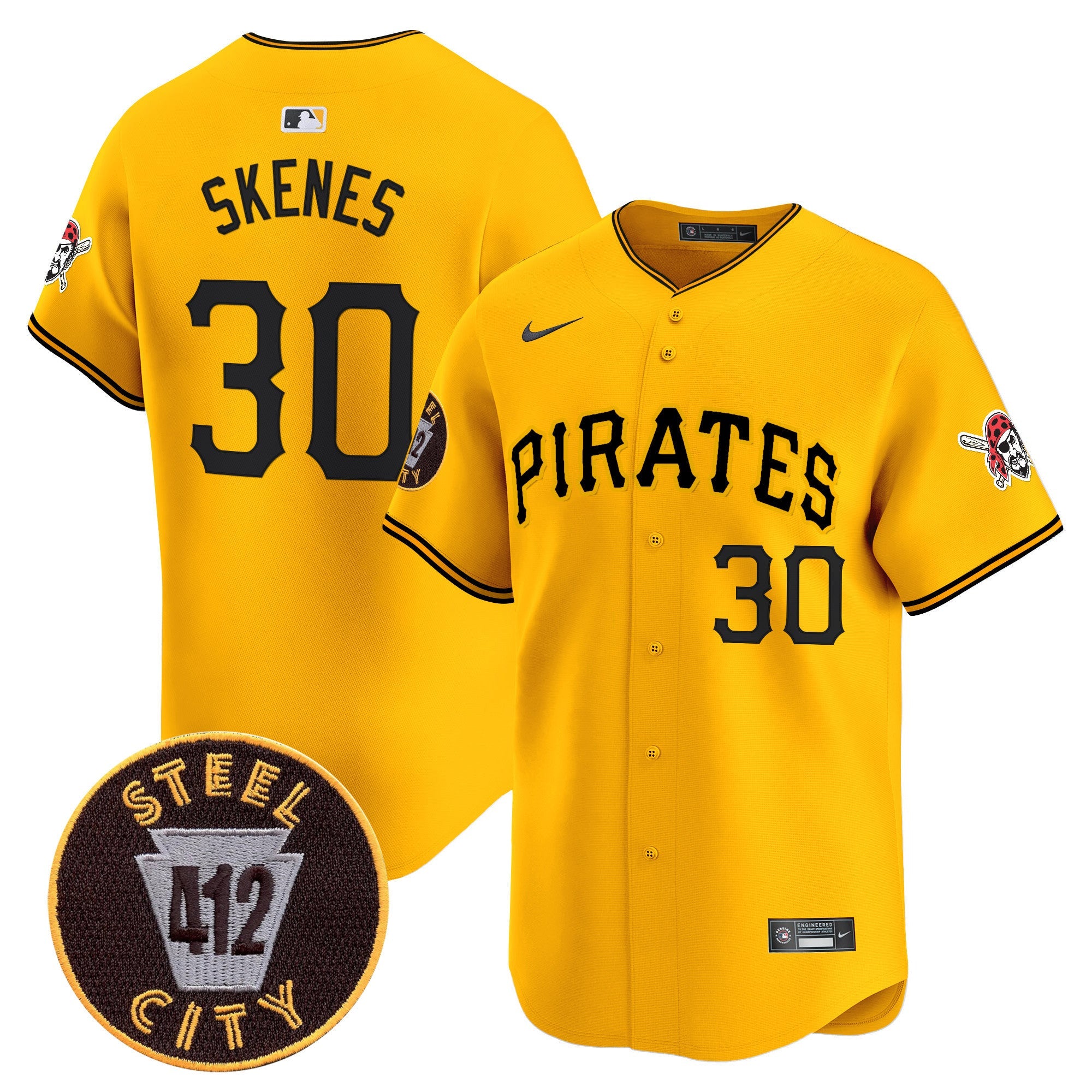 Men’s Pittsburgh 412 Patch Vapor Premier Limited Jersey V3
