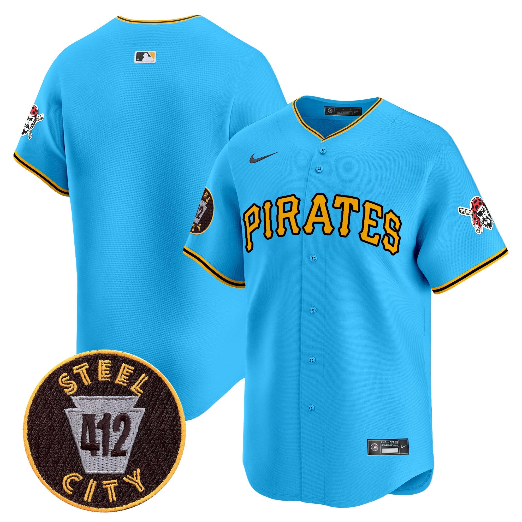 Men’s Pittsburgh 412 Patch Vapor Premier Limited Jersey V3