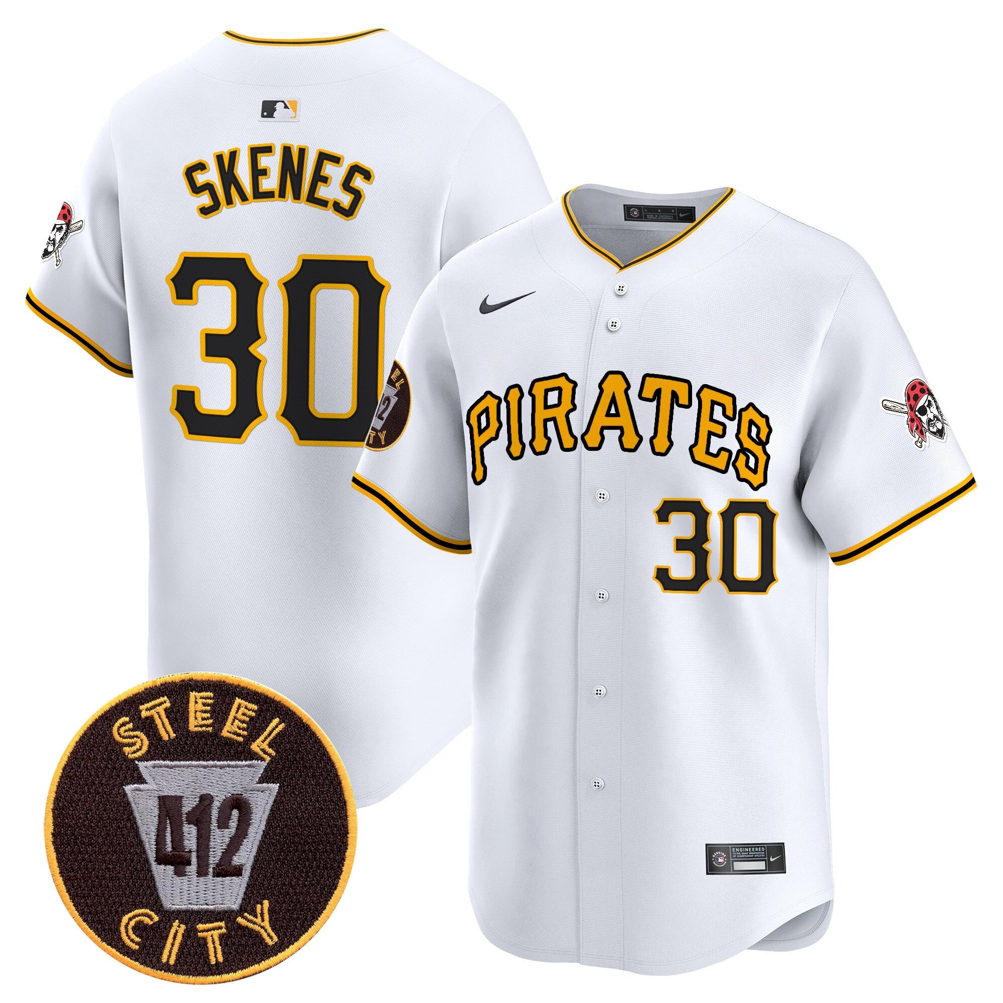 Men’s Pittsburgh 412 Patch Vapor Premier Limited Jersey V3