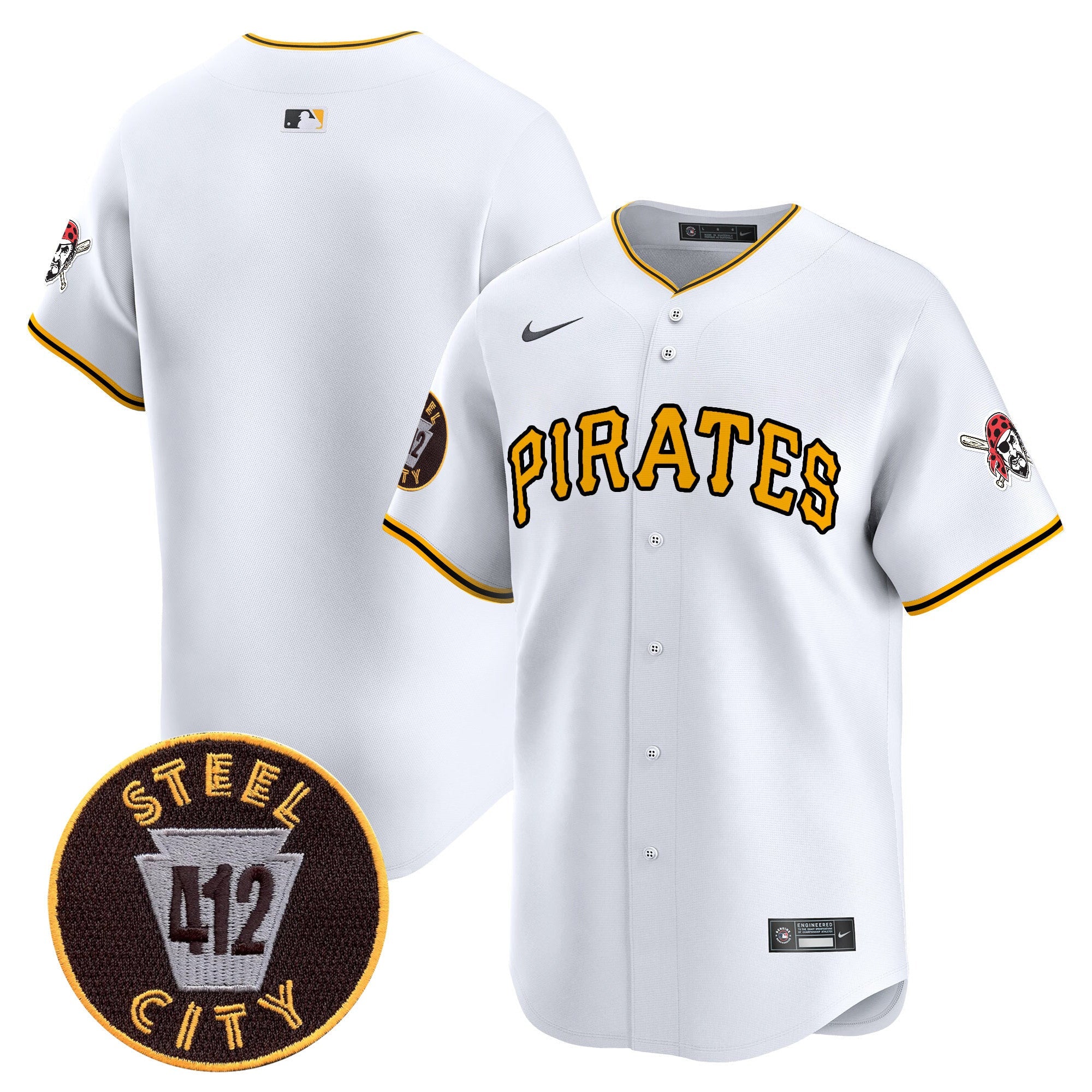 Men’s Pittsburgh 412 Patch Vapor Premier Limited Jersey V3