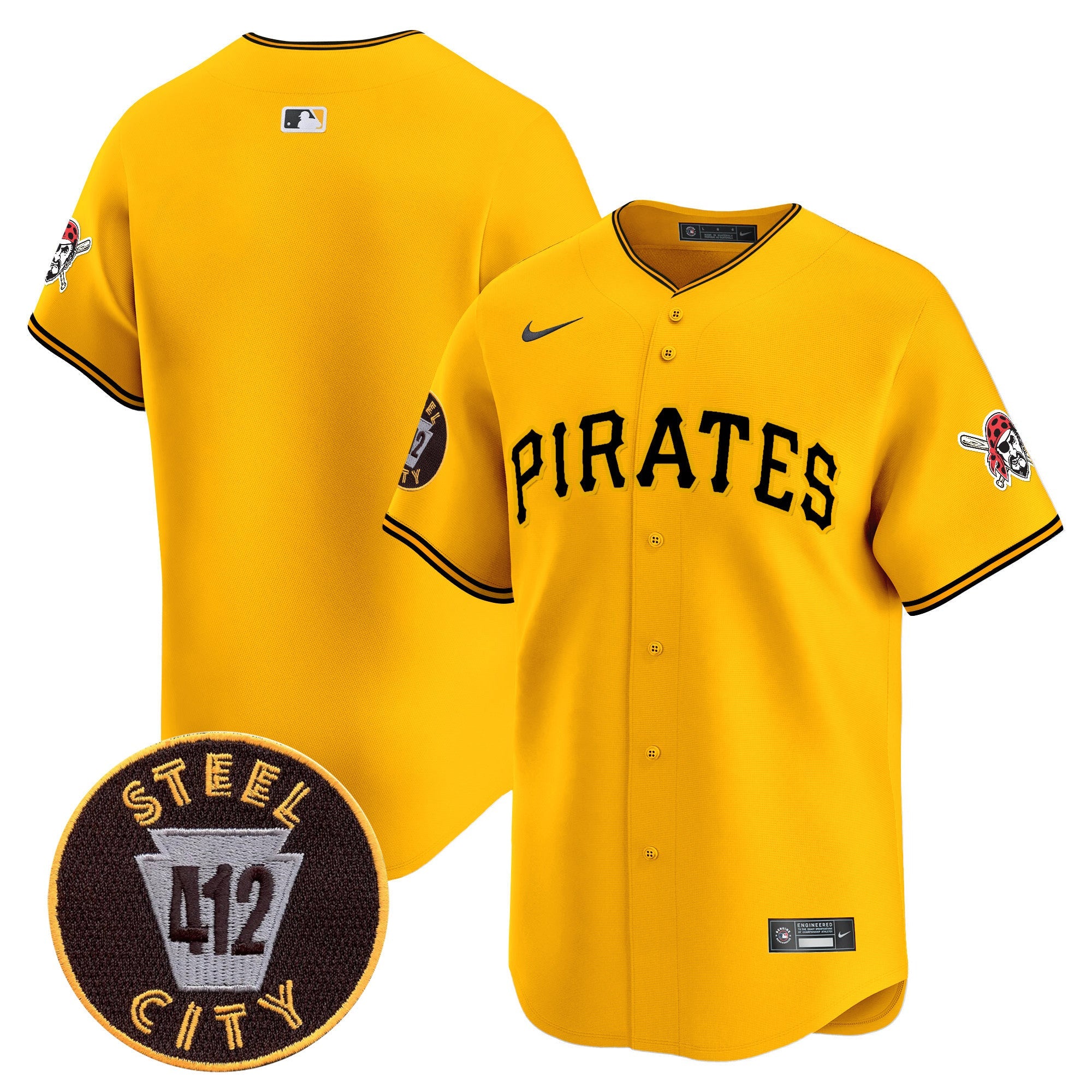 Men’s Pittsburgh 412 Patch Vapor Premier Limited Jersey V3