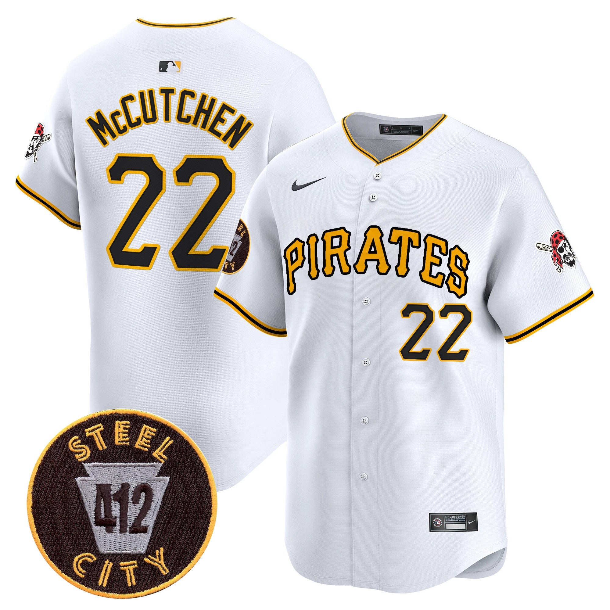 Men’s Pittsburgh 412 Patch Vapor Premier Limited Jersey V3