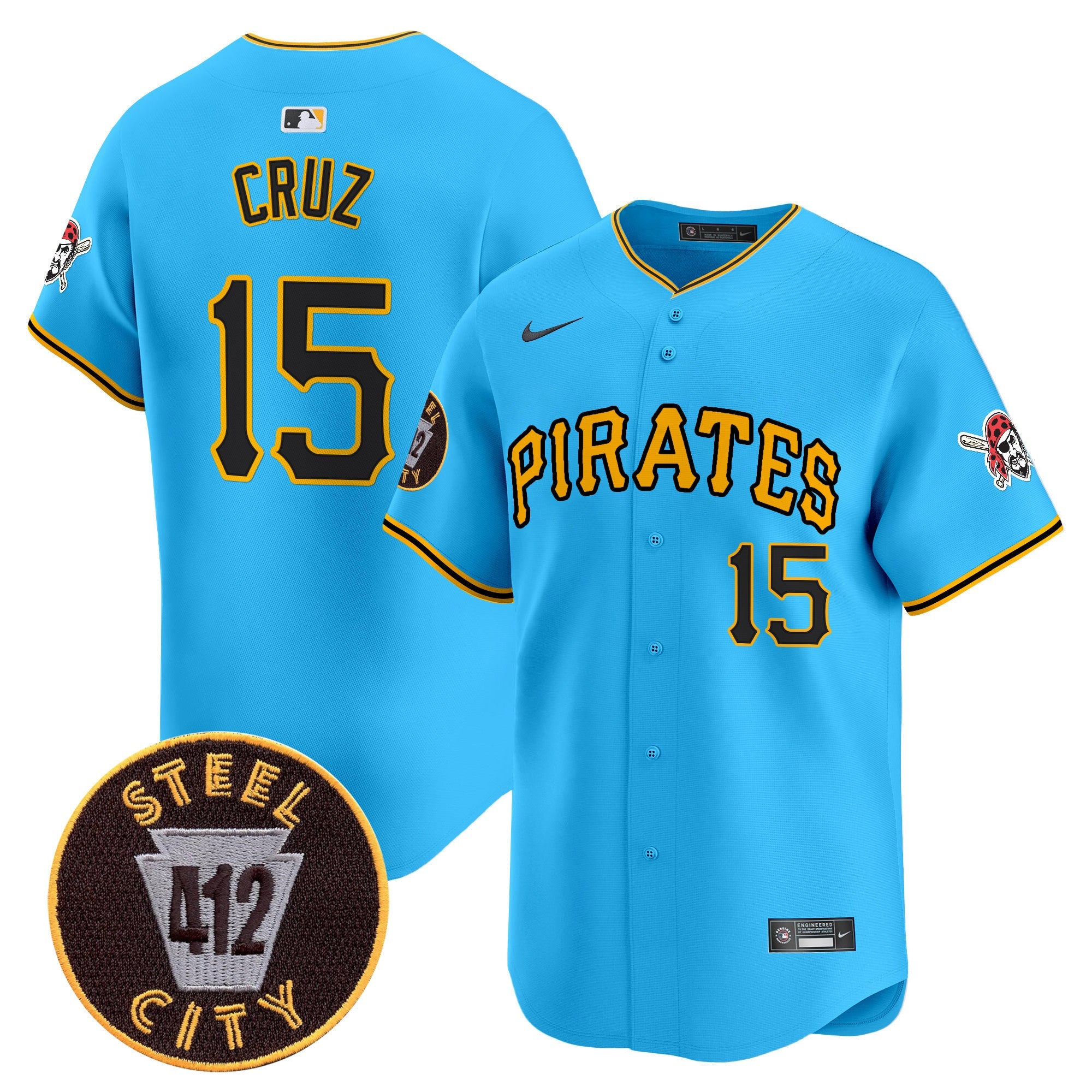 Men’s Pittsburgh 412 Patch Vapor Premier Limited Jersey V3