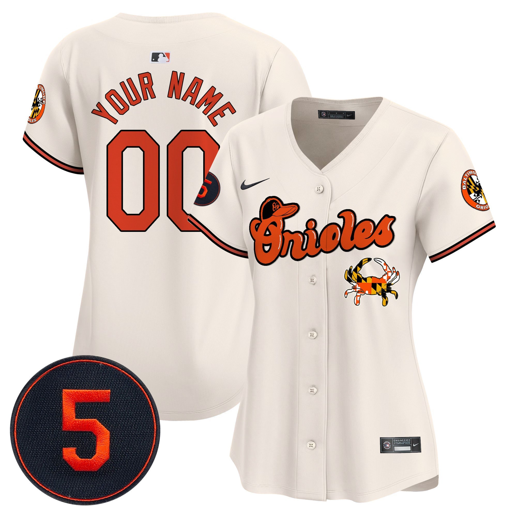Baltimore Robinson Patch Vapor Premier Limited Custom Jersey V6