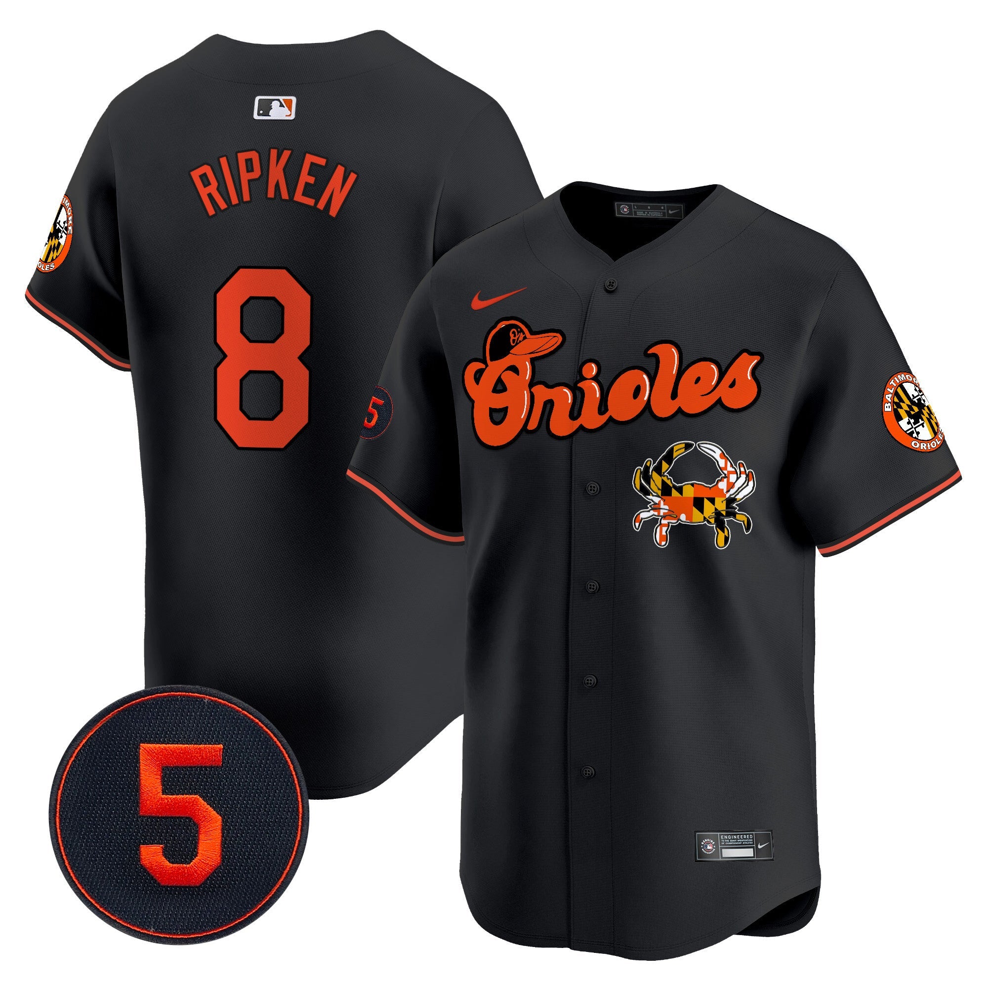 Men’s Baltimore Robinson Patch Vapor Premier Limited Jersey V6