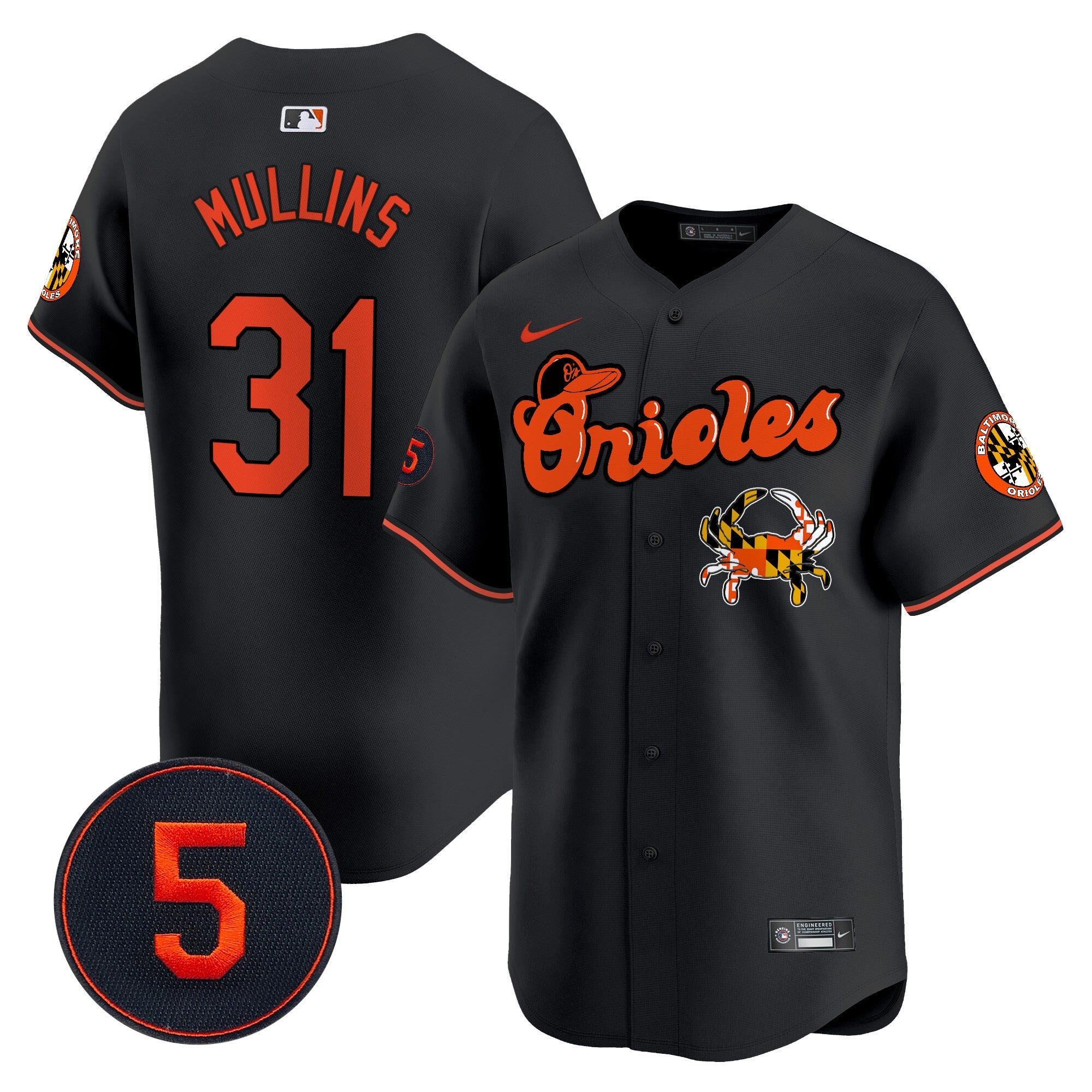 Men’s Baltimore Robinson Patch Vapor Premier Limited Jersey V6