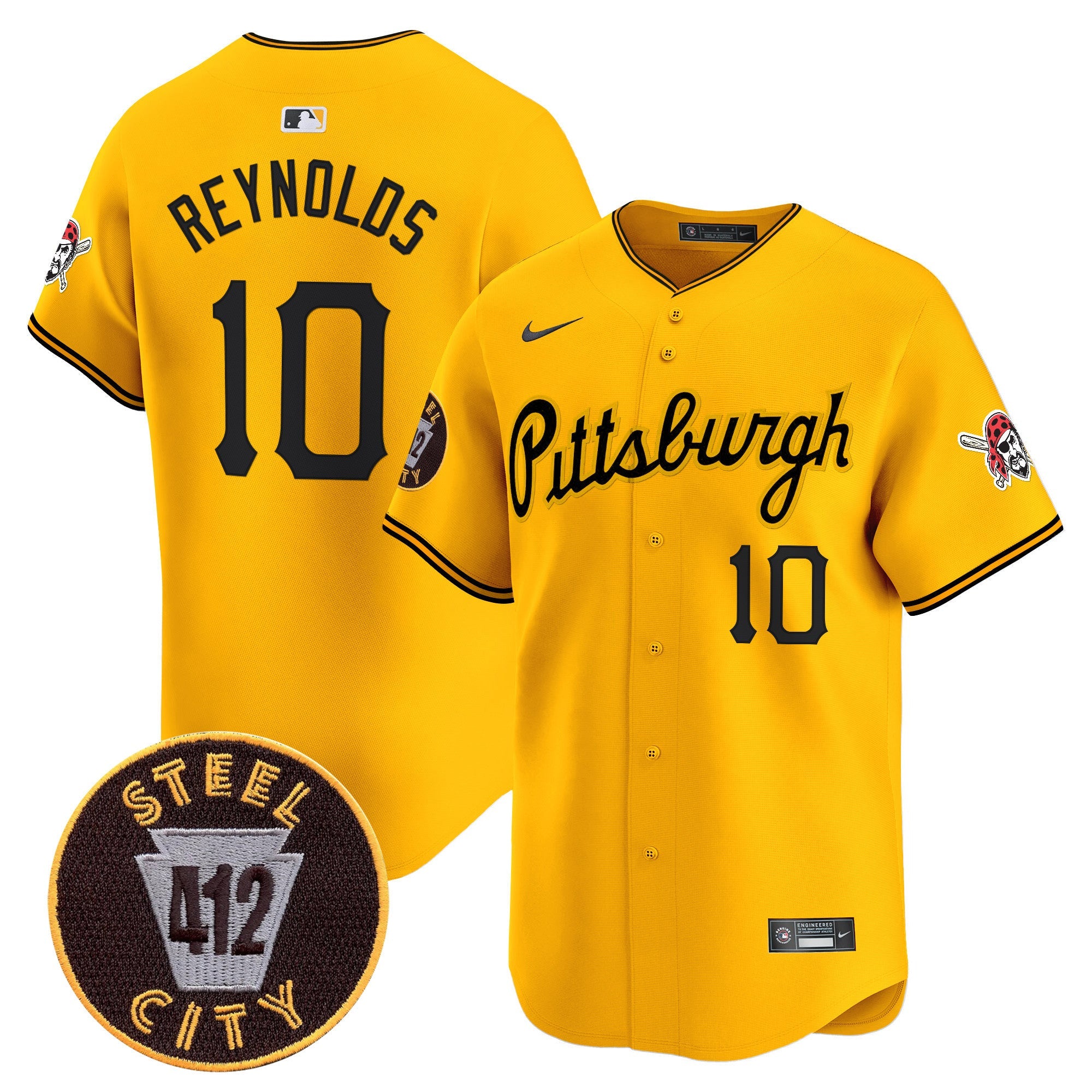 Men’s Pittsburgh 412 Patch Vapor Premier Limited Jersey V4