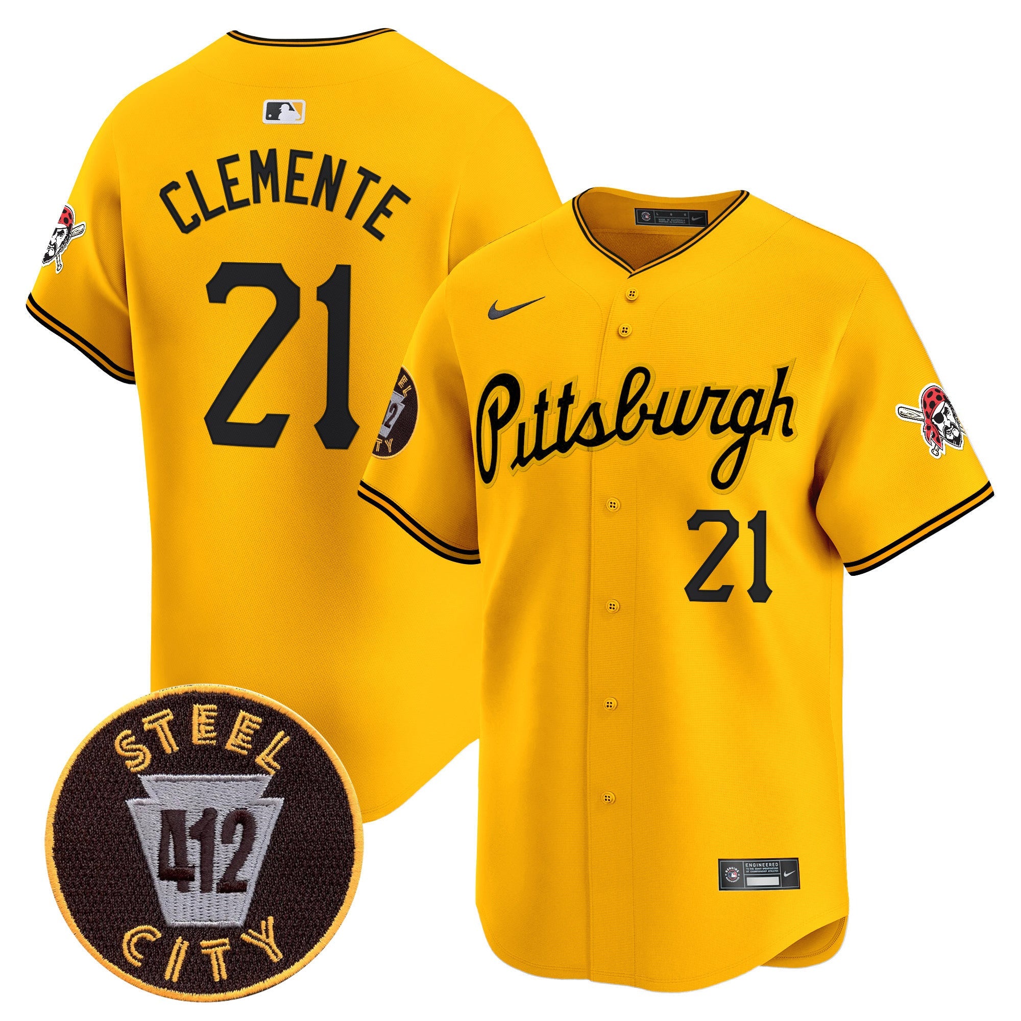 Men’s Pittsburgh 412 Patch Vapor Premier Limited Jersey V4