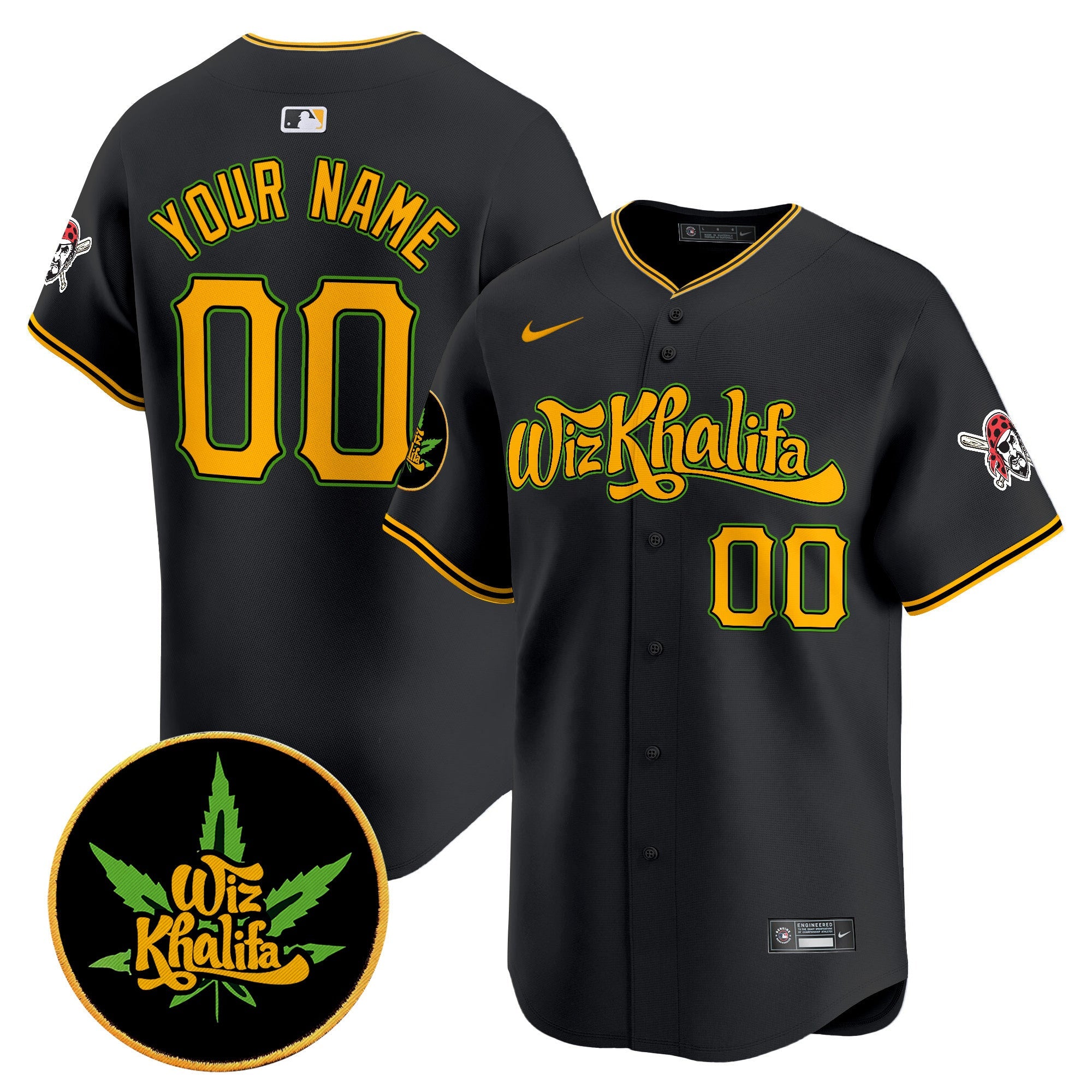 Pittsburgh Wiz Khalifa Vapor Premier Limited Custom Jersey