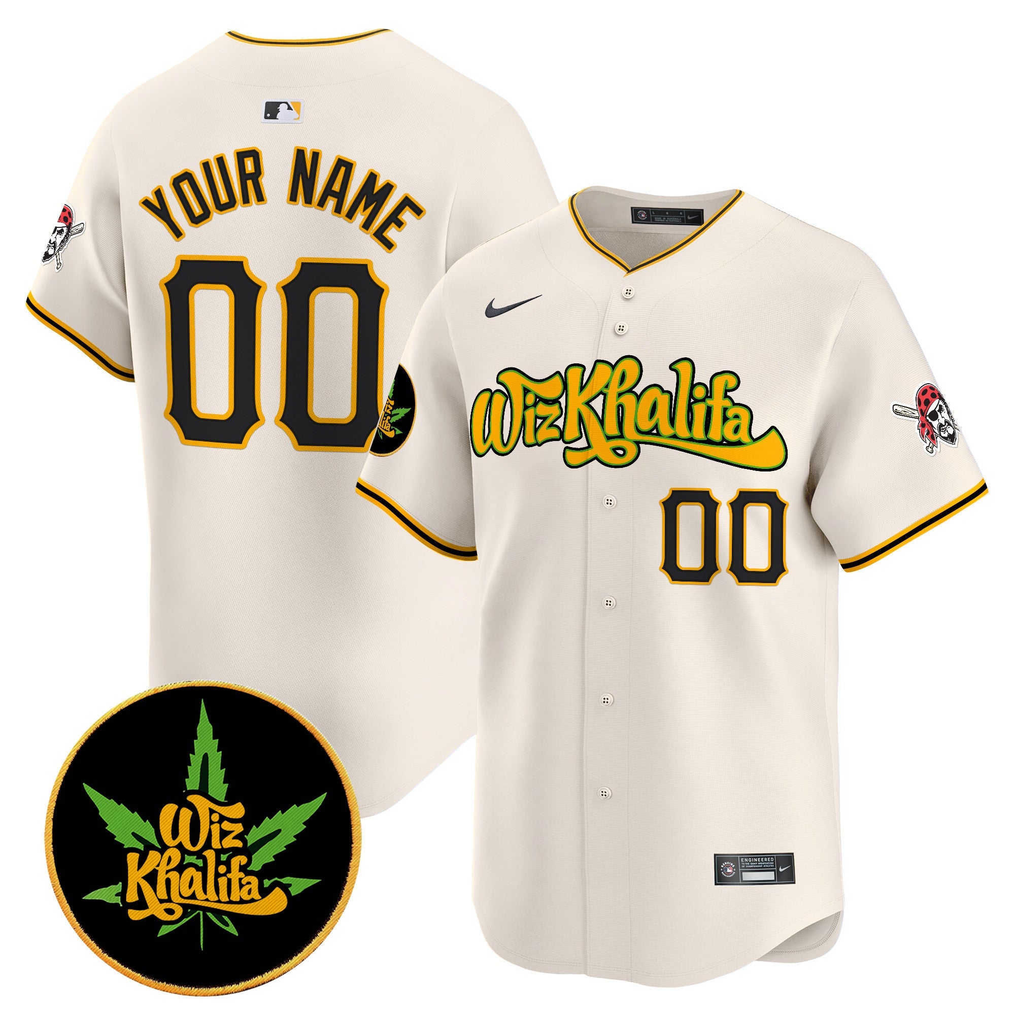 Pittsburgh Wiz Khalifa Vapor Premier Limited Custom Jersey