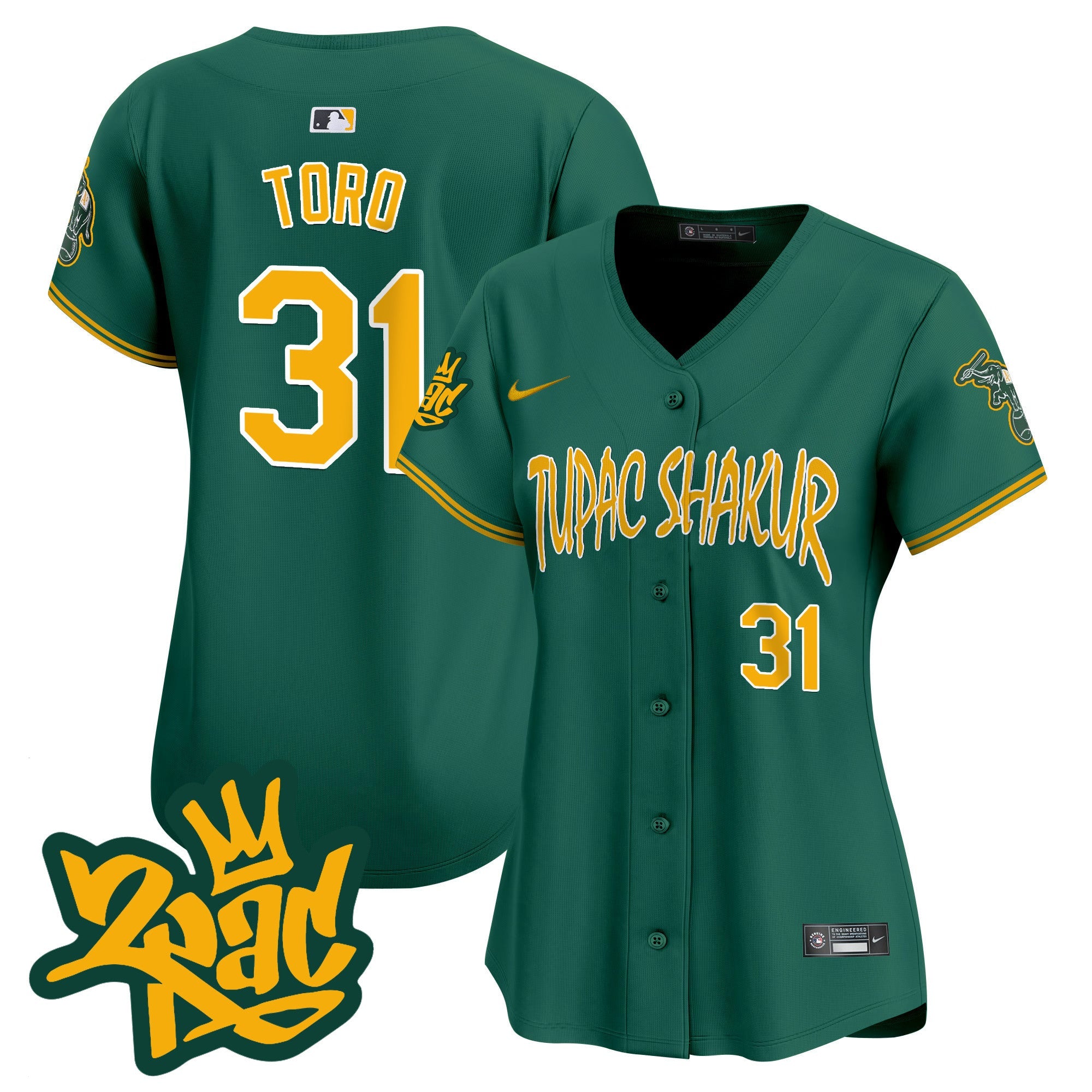 Women’s Oakland Tupac Shakur Vapor Premier Limited Jersey