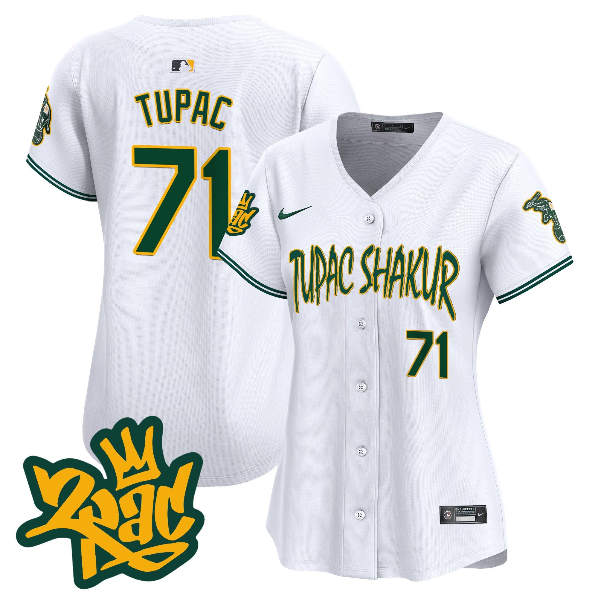 Women’s Oakland Tupac Shakur Vapor Premier Limited Jersey