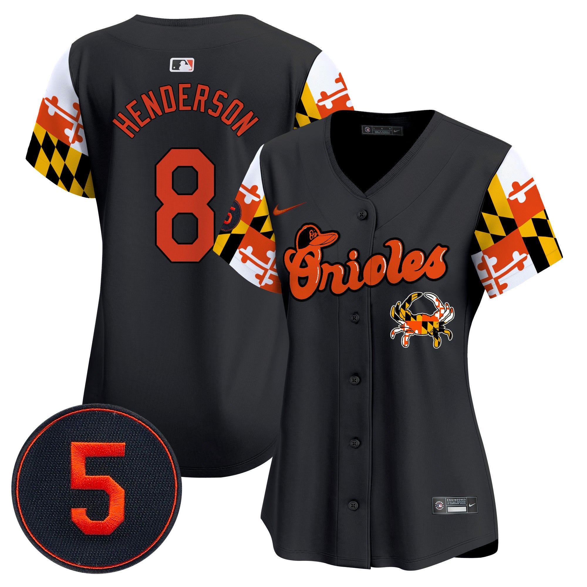 Women’s Baltimore Robinson Patch Vapor Premier Limited Jersey V7