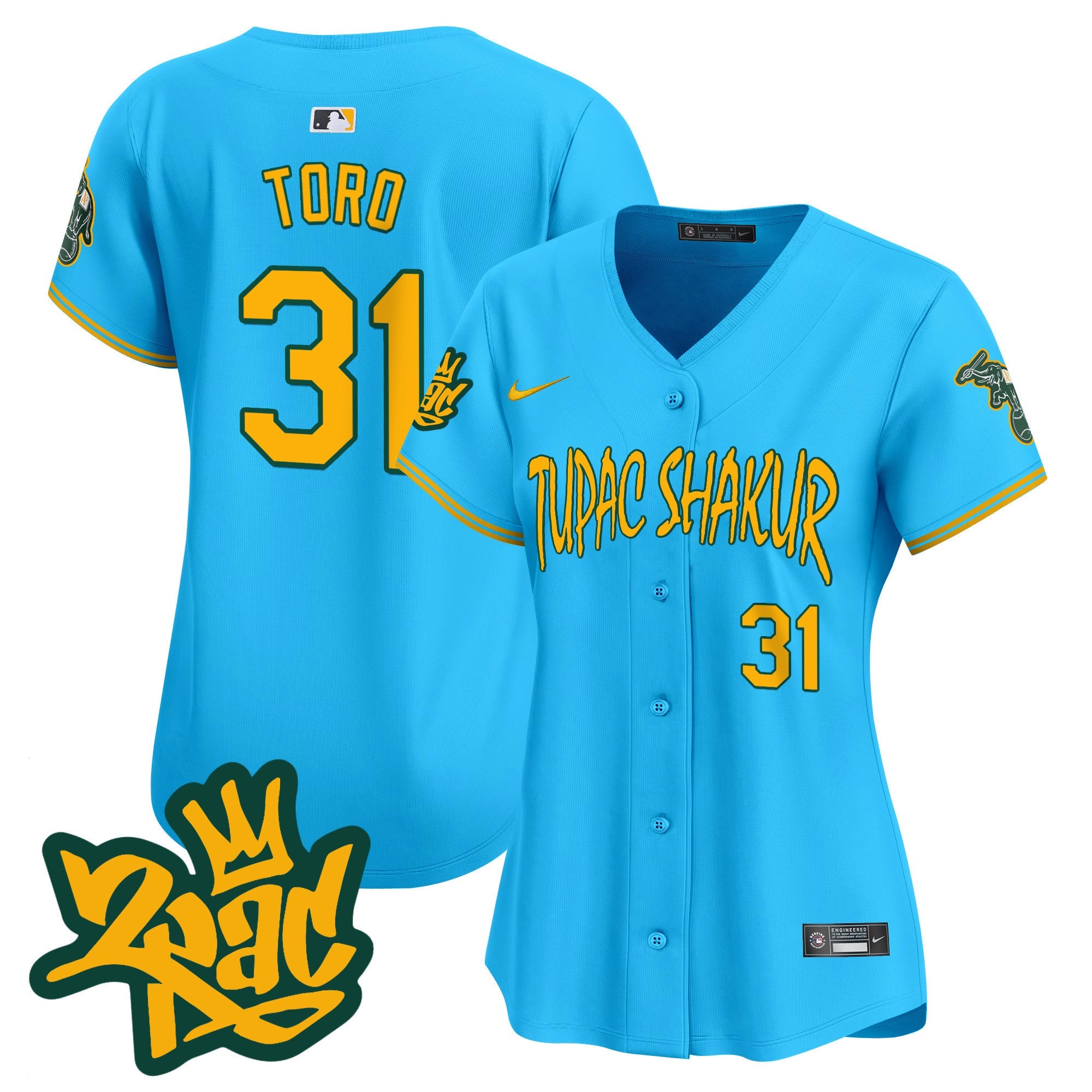 Women’s Oakland Tupac Shakur Vapor Premier Limited Jersey