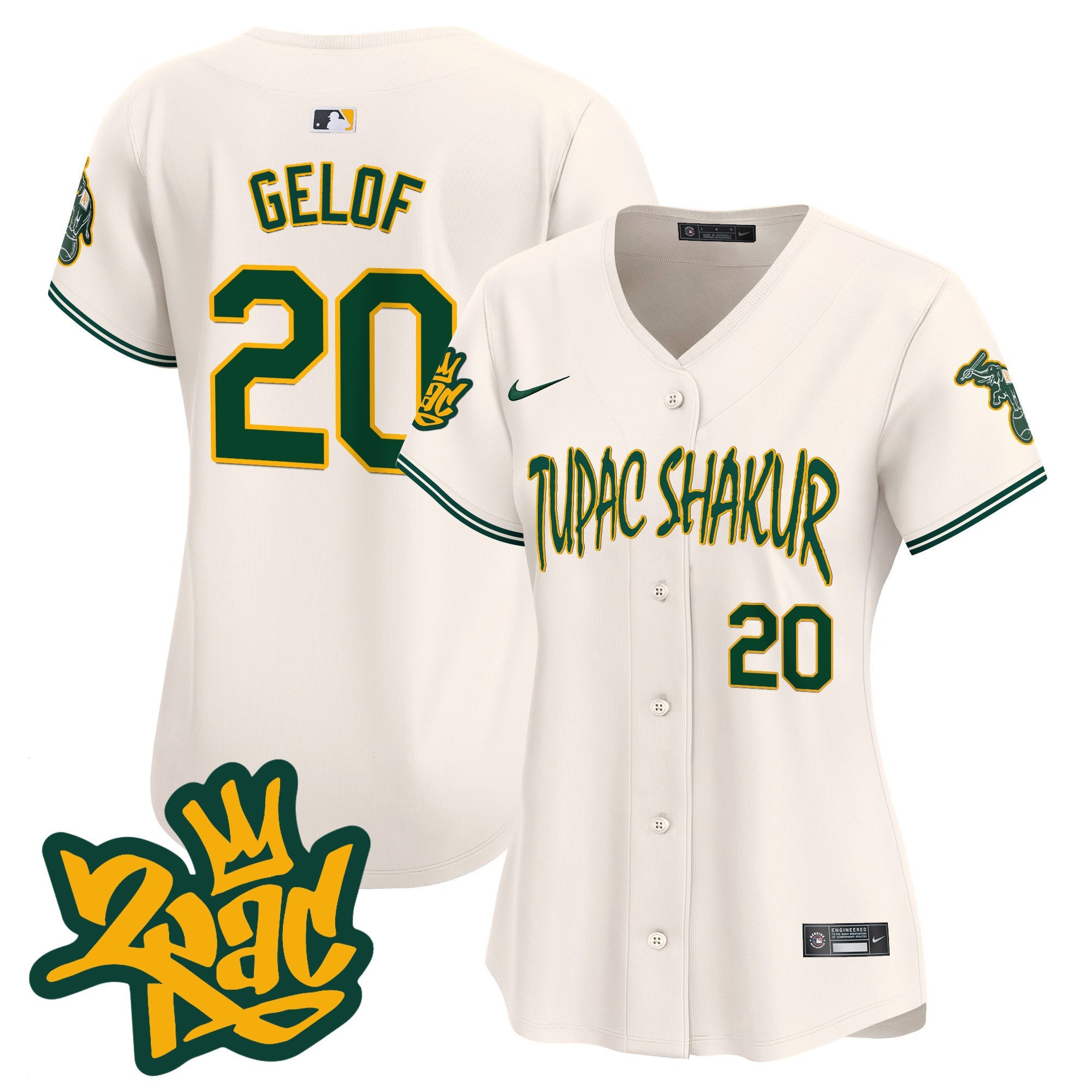 Women’s Oakland Tupac Shakur Vapor Premier Limited Jersey