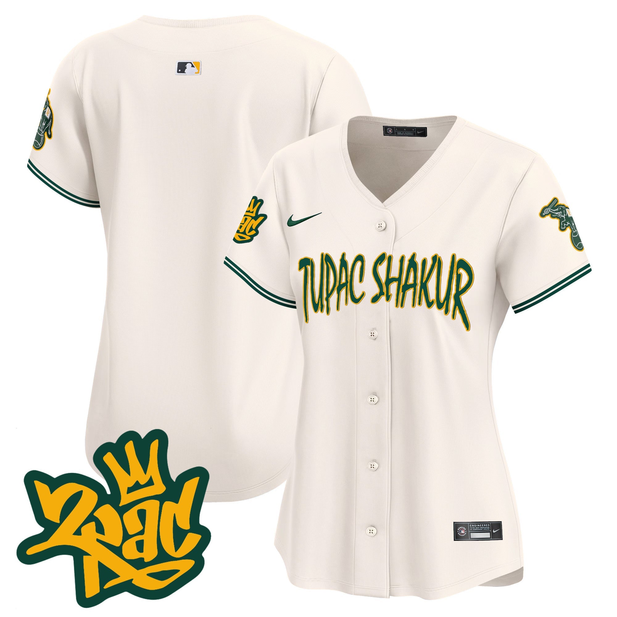 Women’s Oakland Tupac Shakur Vapor Premier Limited Jersey