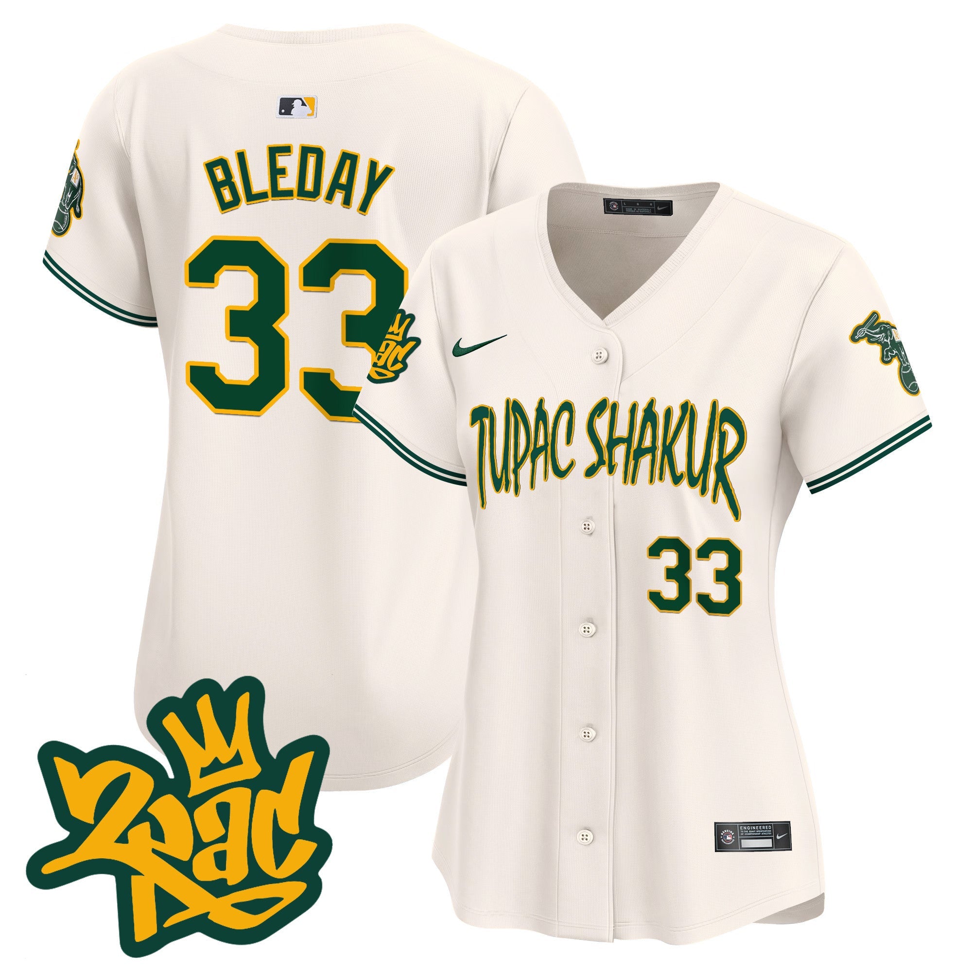 Women’s Oakland Tupac Shakur Vapor Premier Limited Jersey