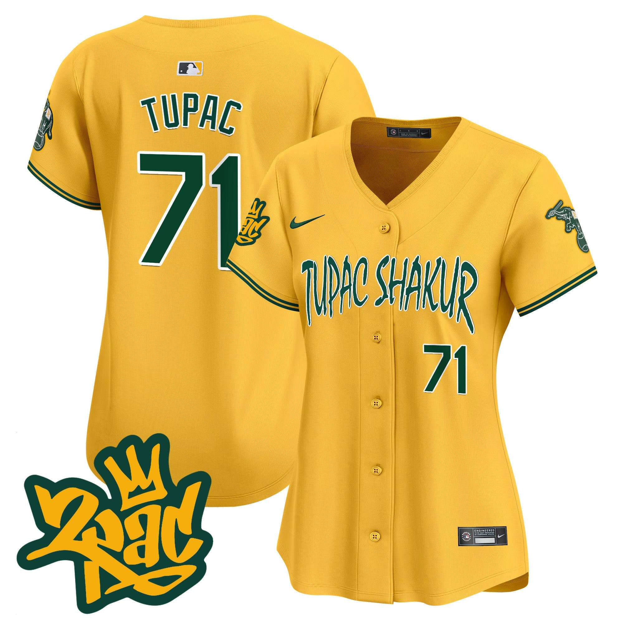 Women’s Oakland Tupac Shakur Vapor Premier Limited Jersey