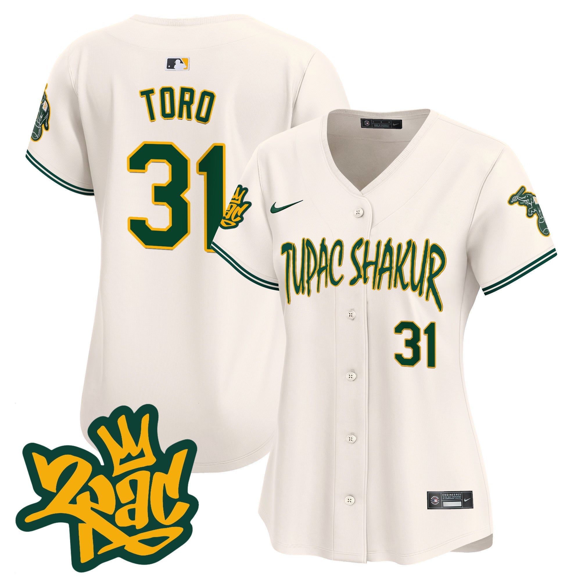 Women’s Oakland Tupac Shakur Vapor Premier Limited Jersey