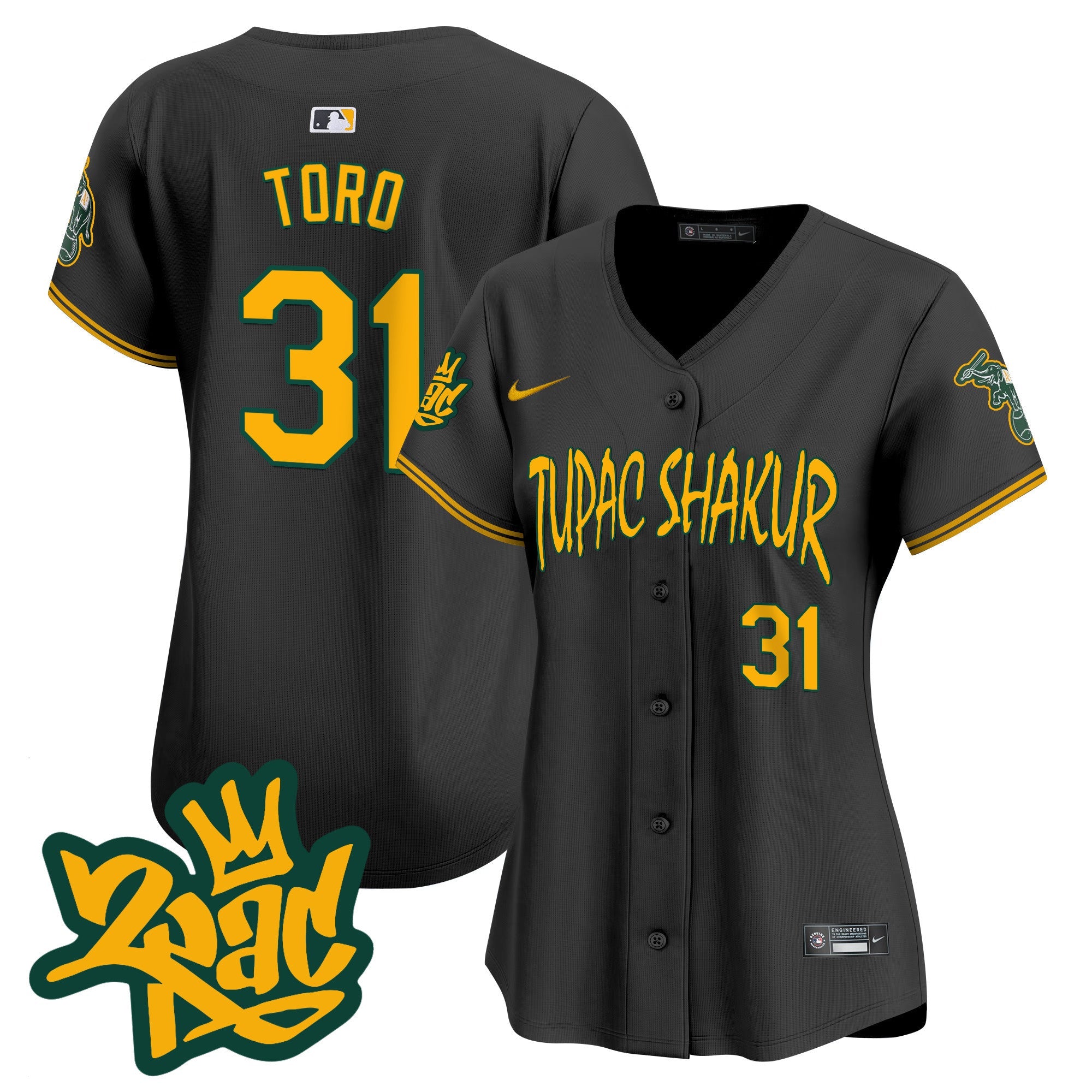 Women’s Oakland Tupac Shakur Vapor Premier Limited Jersey