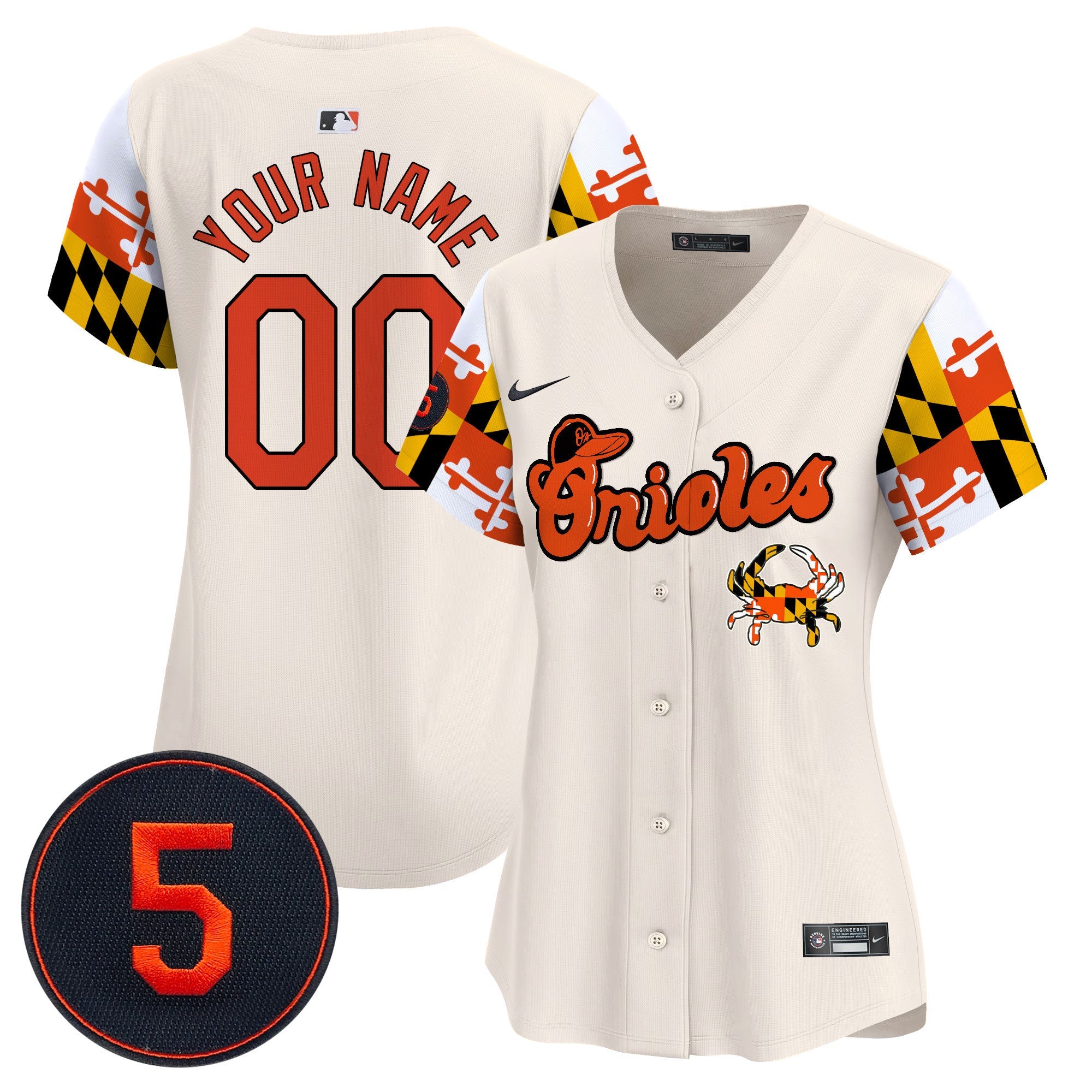 Baltimore Robinson Patch Vapor Premier Limited Custom Jersey V7