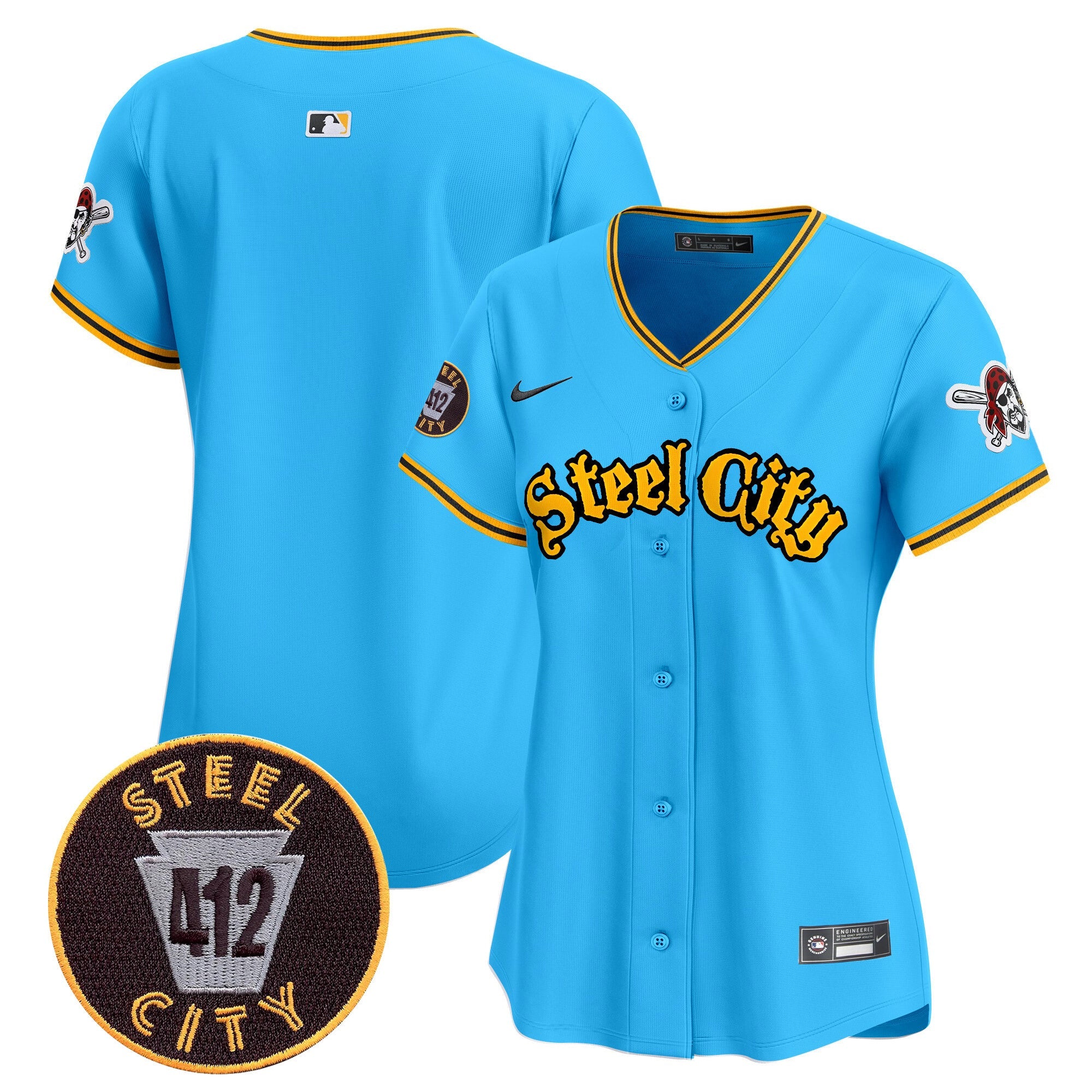 Women’s Pittsburgh 412 Patch Vapor Premier Limited Jersey