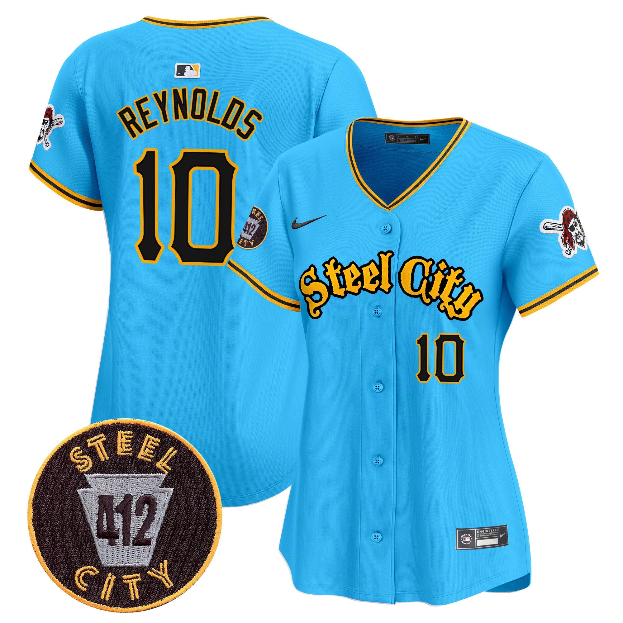 Women’s Pittsburgh 412 Patch Vapor Premier Limited Jersey