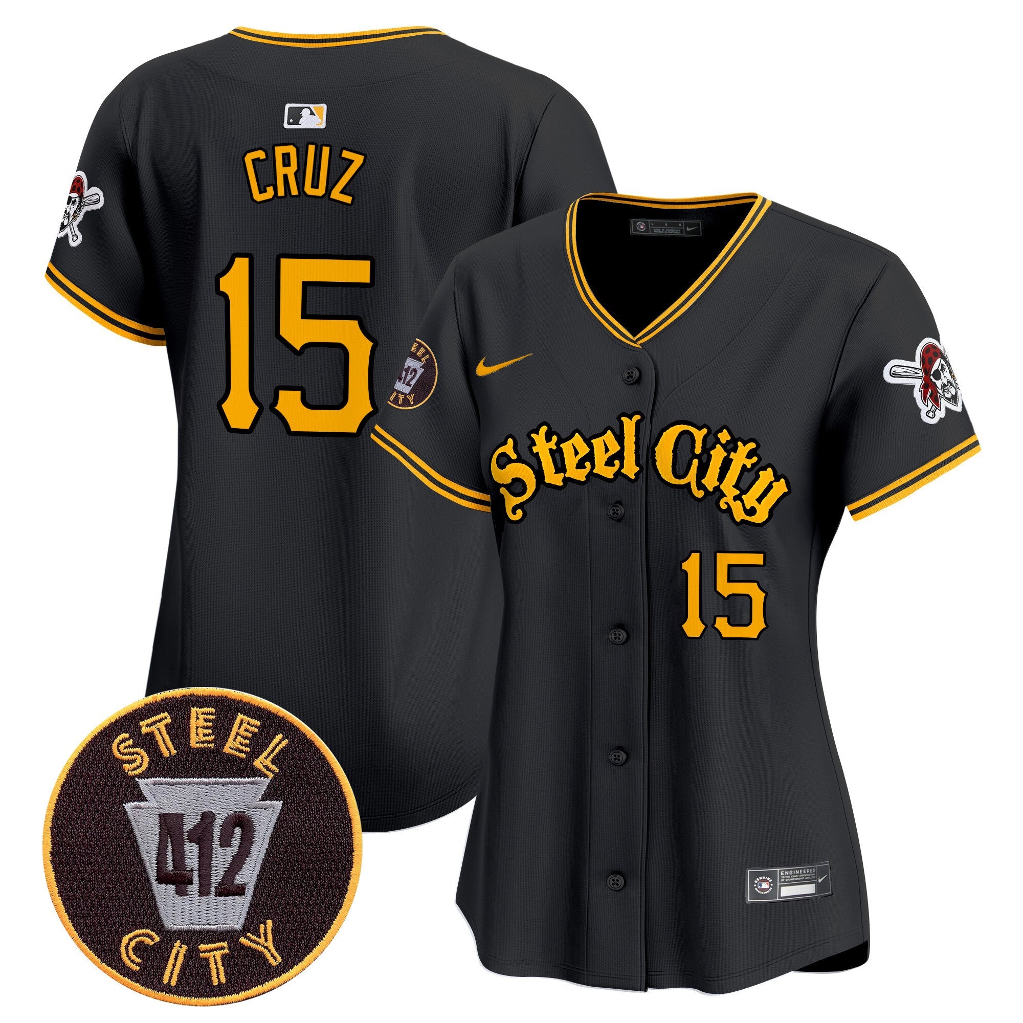 Women’s Pittsburgh 412 Patch Vapor Premier Limited Jersey
