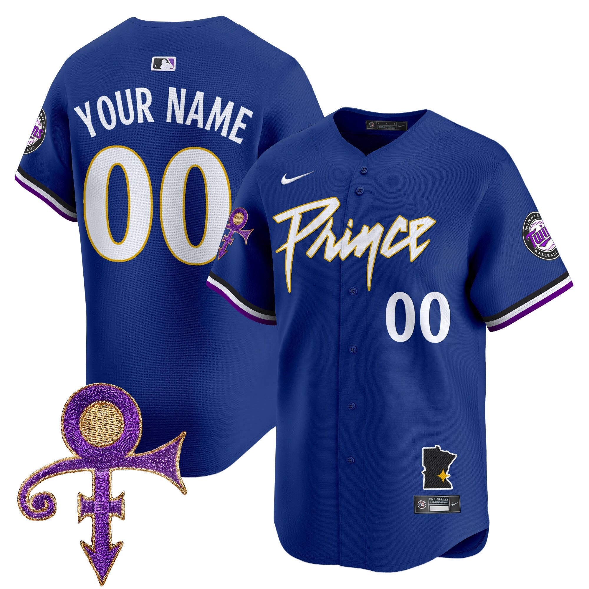 Minnesota Prince Patch Vapor Premier Limited Custom Jersey V2