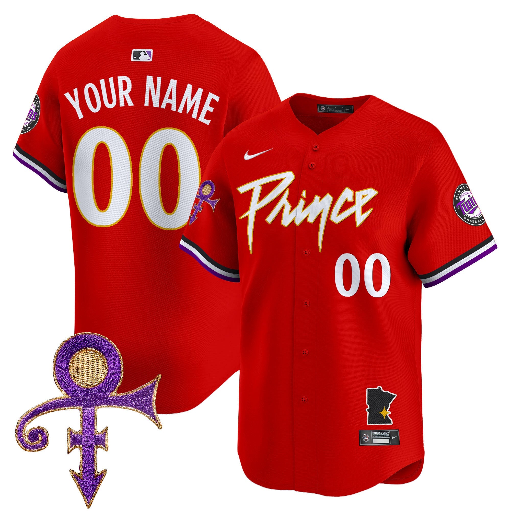Minnesota Prince Patch Vapor Premier Limited Custom Jersey V2