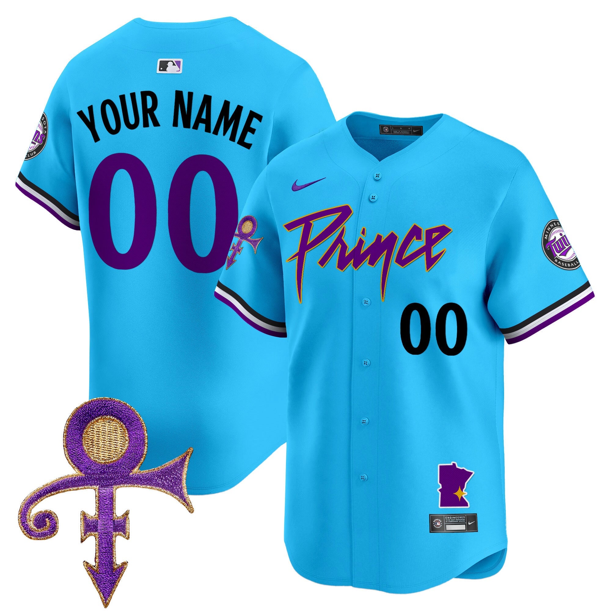 Minnesota Prince Patch Vapor Premier Limited Custom Jersey V2