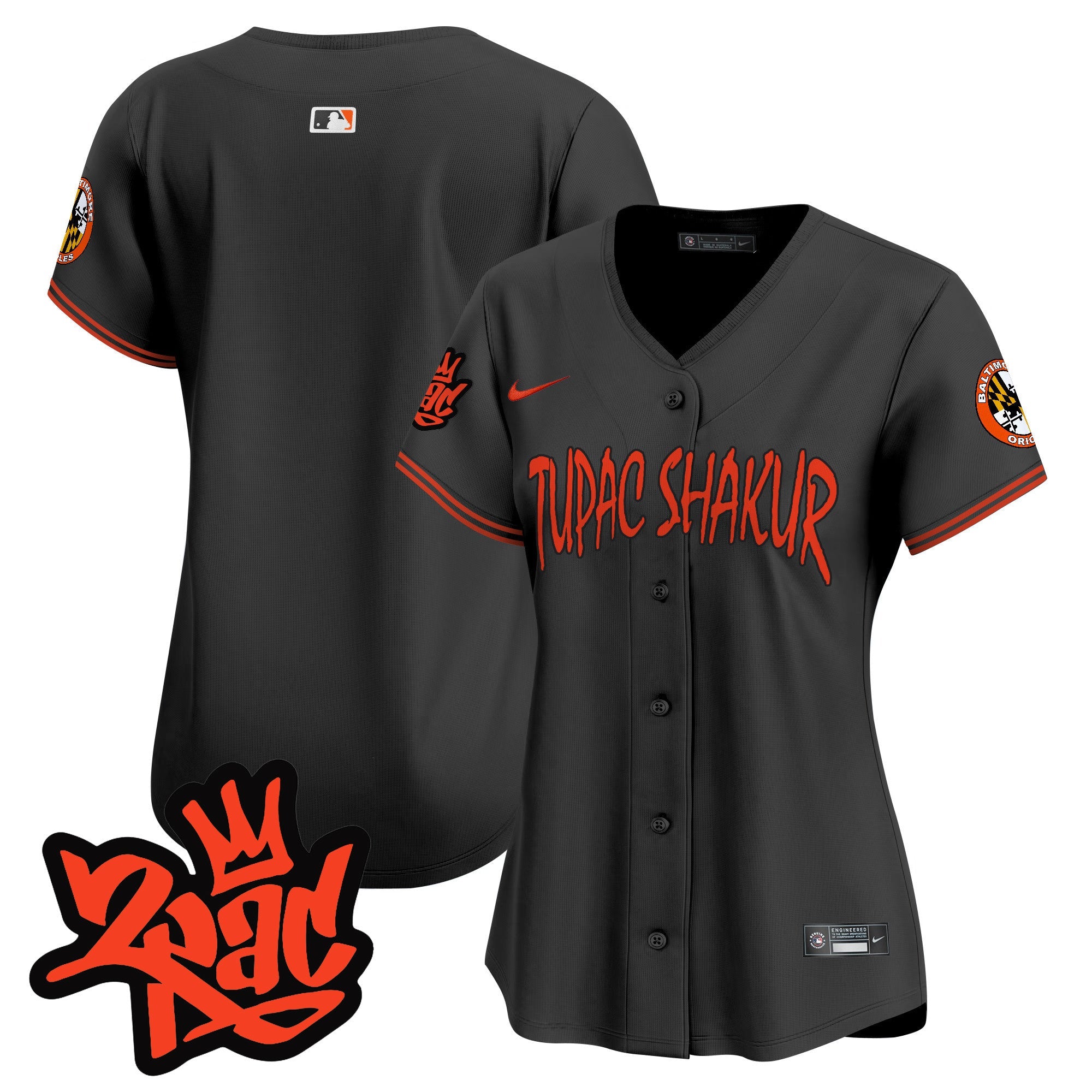 Women’s Baltimore Tupac Shakur Vapor Premier Limited Jersey