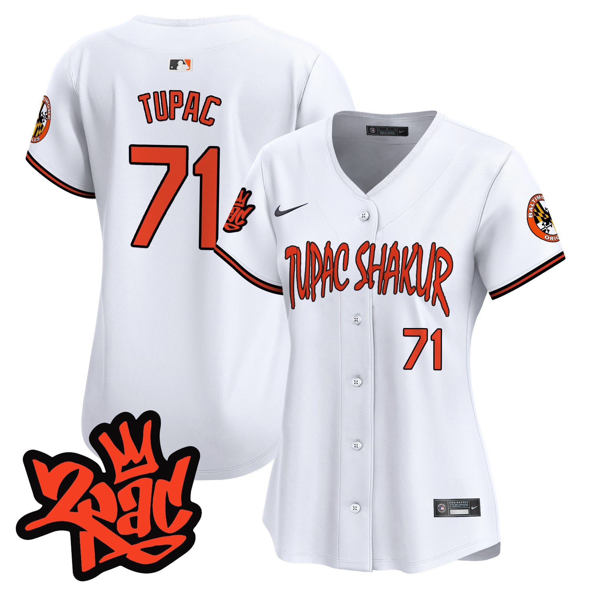 Women’s Baltimore Tupac Shakur Vapor Premier Limited Jersey