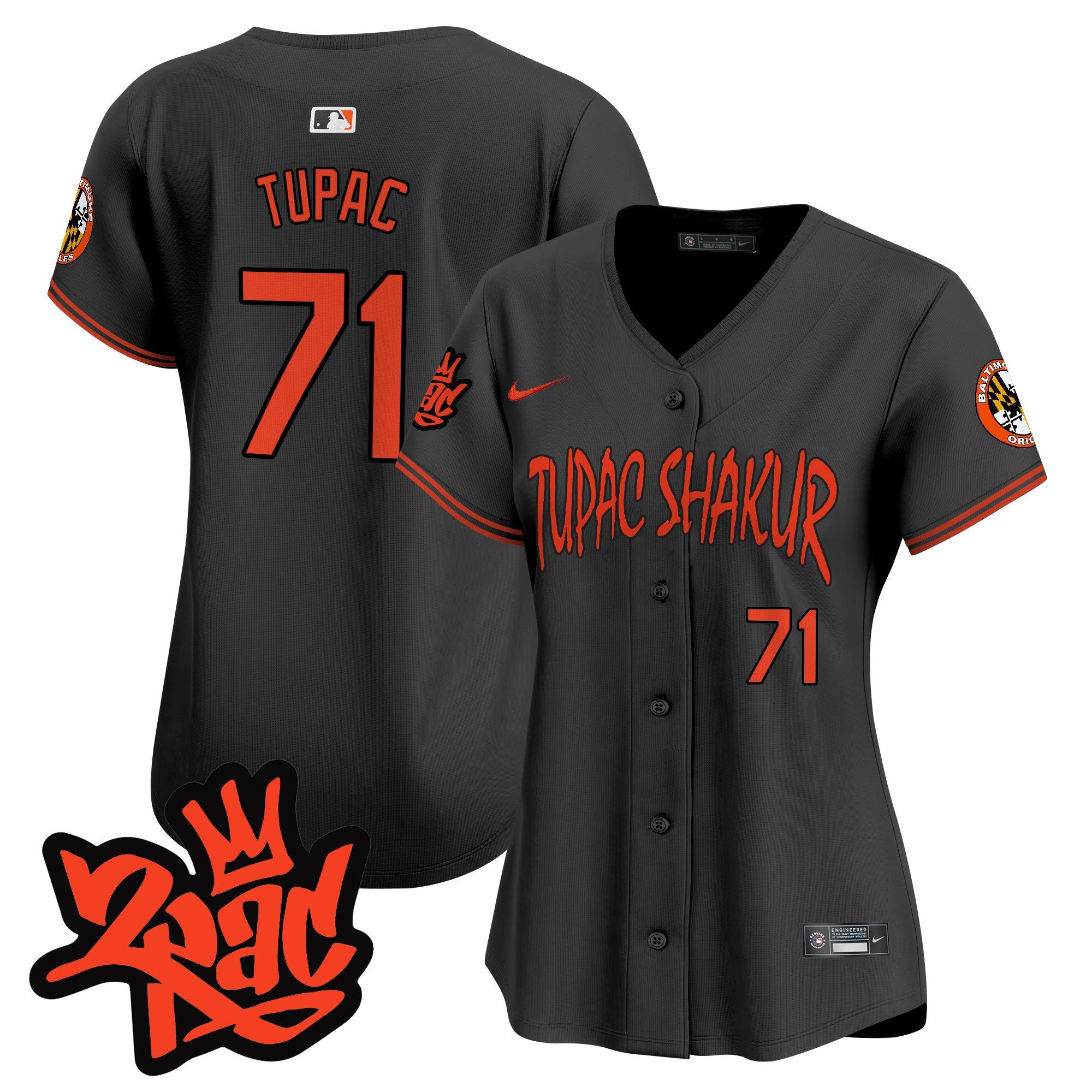 Women’s Baltimore Tupac Shakur Vapor Premier Limited Jersey