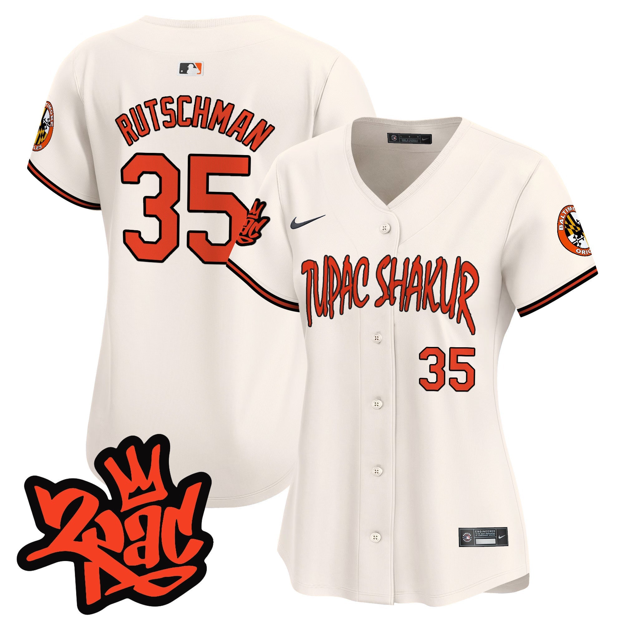 Women’s Baltimore Tupac Shakur Vapor Premier Limited Jersey