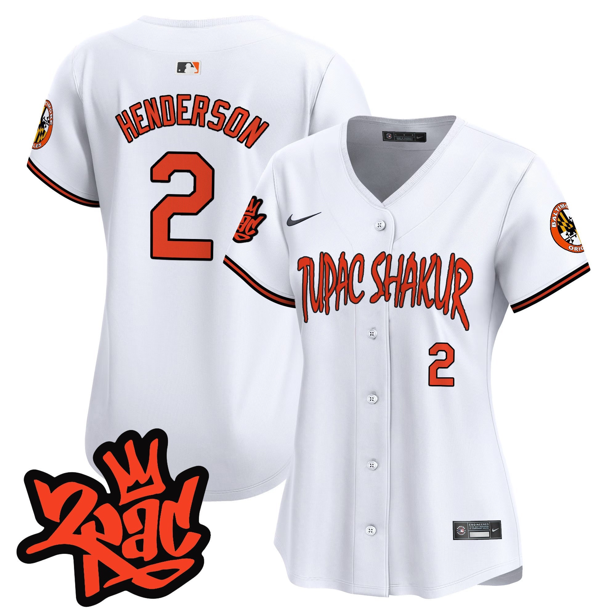 Women’s Baltimore Tupac Shakur Vapor Premier Limited Jersey