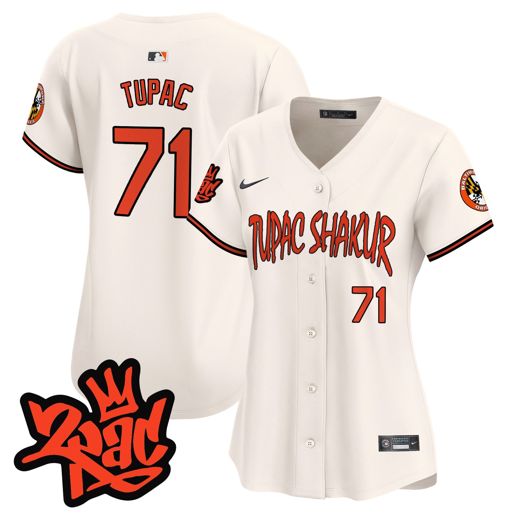 Women’s Baltimore Tupac Shakur Vapor Premier Limited Jersey