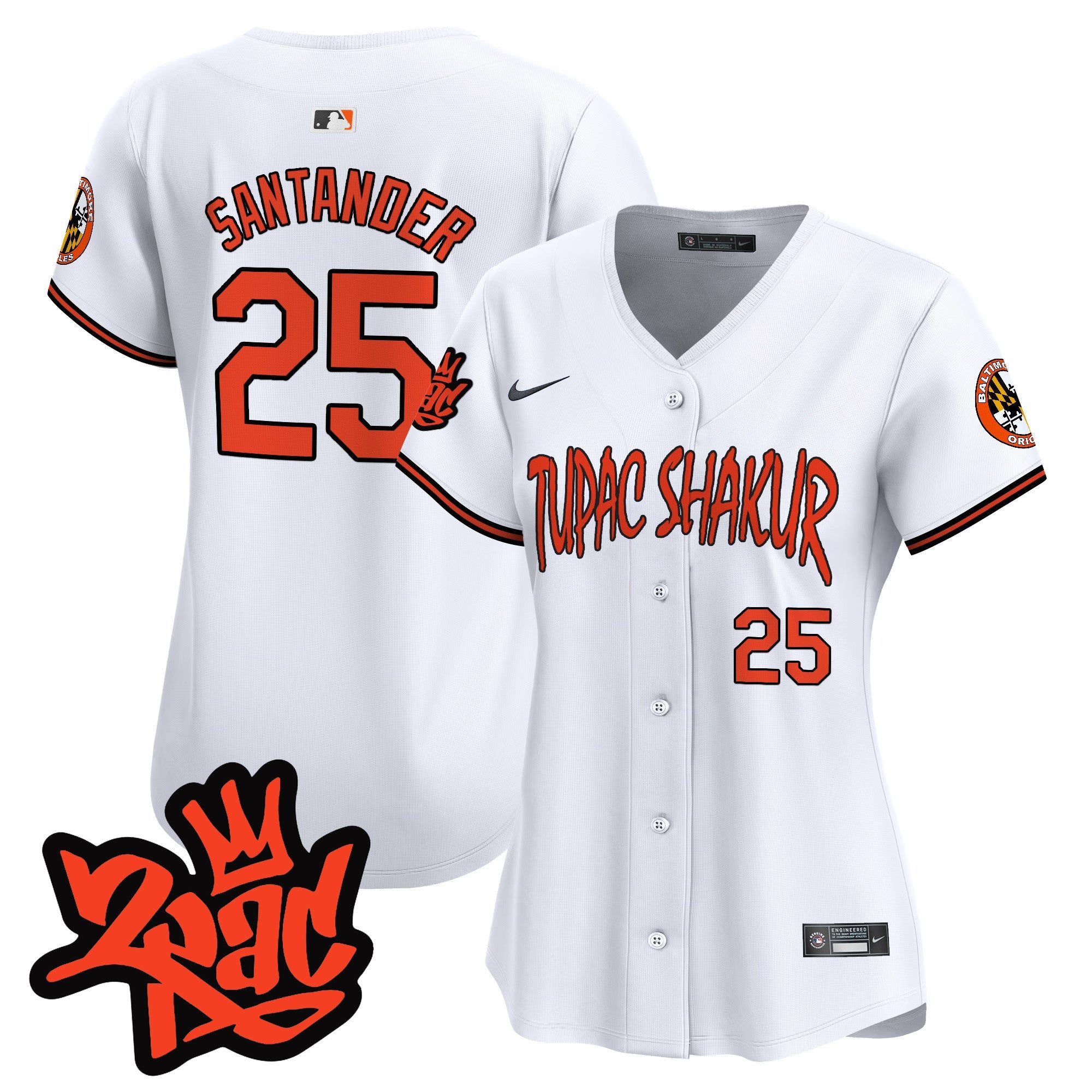 Women’s Baltimore Tupac Shakur Vapor Premier Limited Jersey