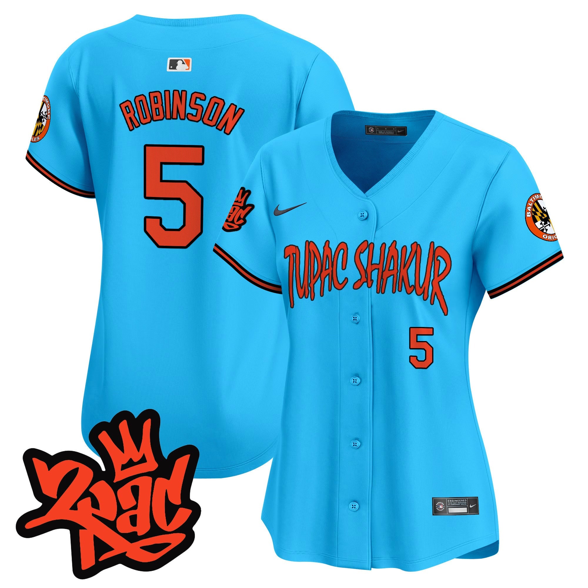 Women’s Baltimore Tupac Shakur Vapor Premier Limited Jersey