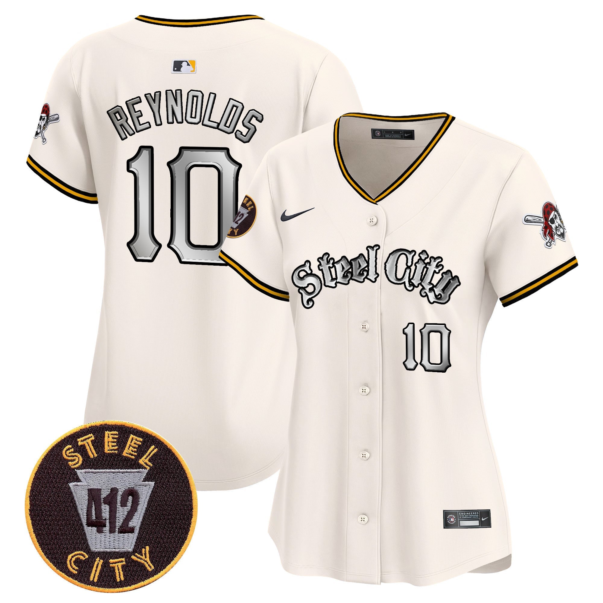 Women’s Pittsburgh 412 Patch Vapor Premier Limited Jersey V2