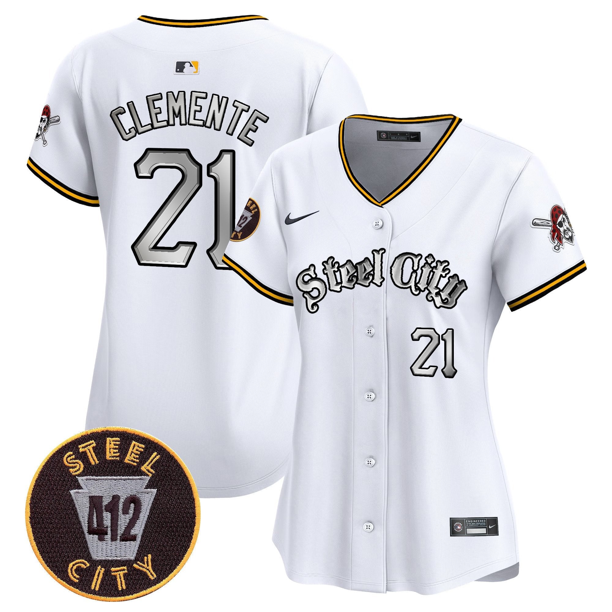 Women’s Pittsburgh 412 Patch Vapor Premier Limited Jersey V2