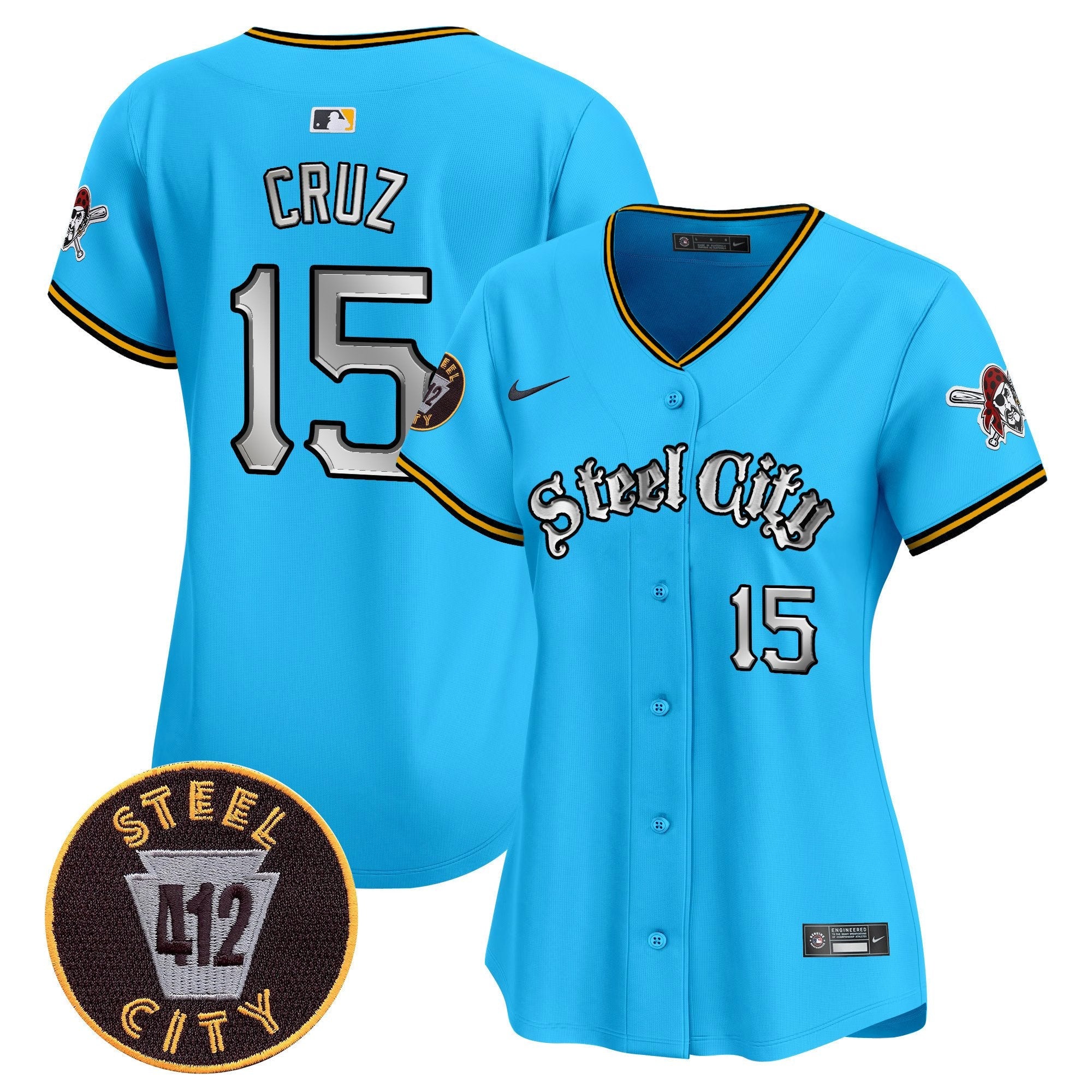 Women’s Pittsburgh 412 Patch Vapor Premier Limited Jersey V2
