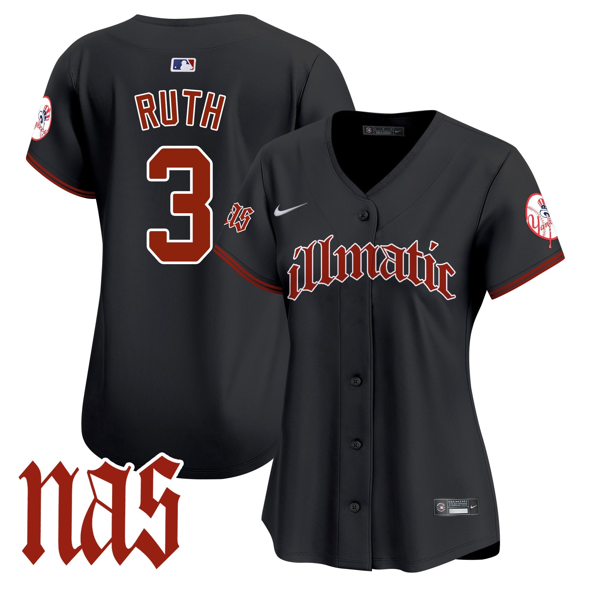 Women’s New York Nas Illmatic Vapor Premier Limited Jersey