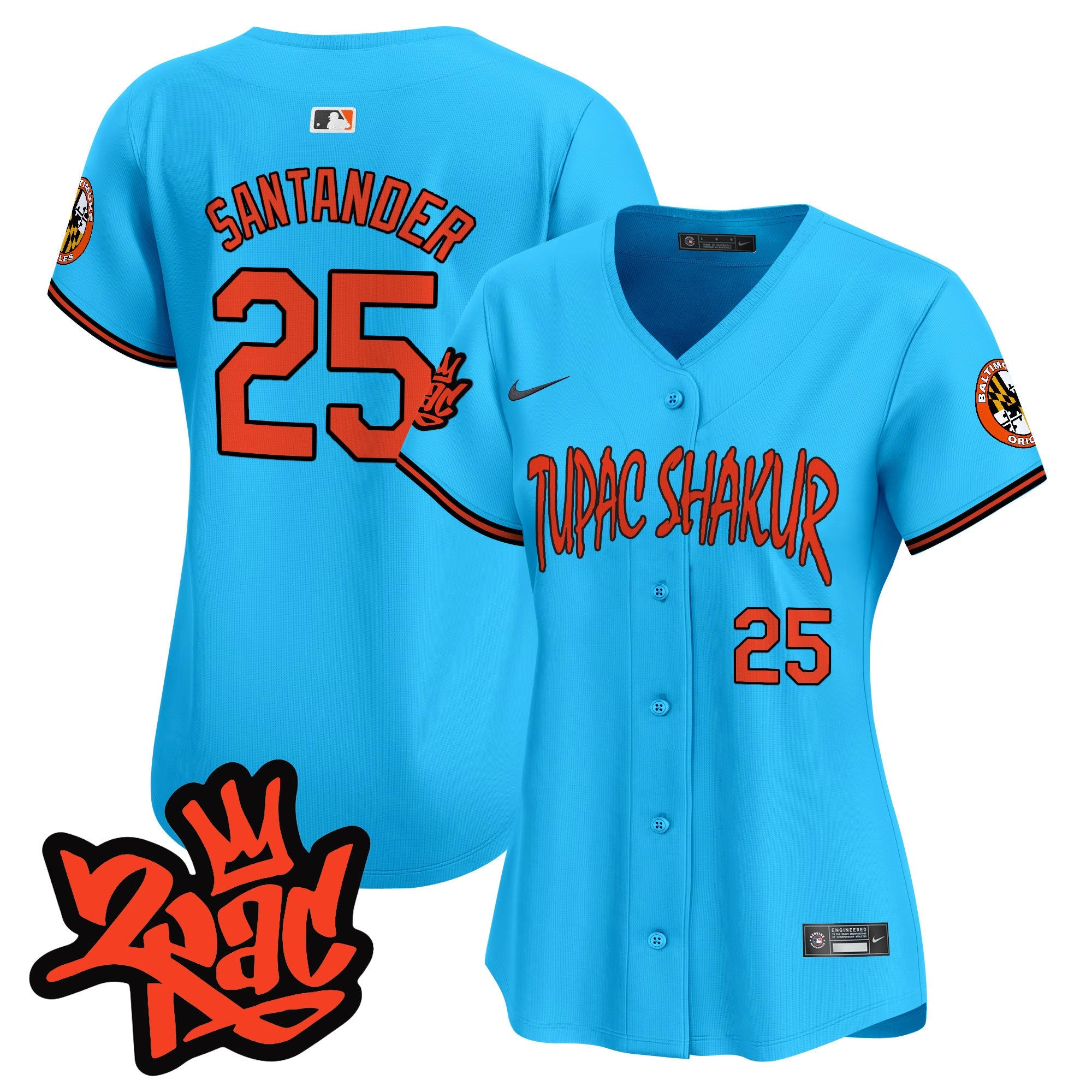 Women’s Baltimore Tupac Shakur Vapor Premier Limited Jersey