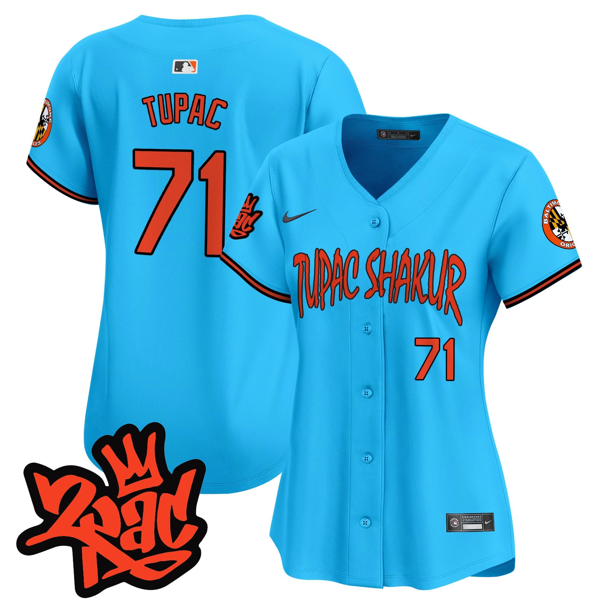 Women’s Baltimore Tupac Shakur Vapor Premier Limited Jersey