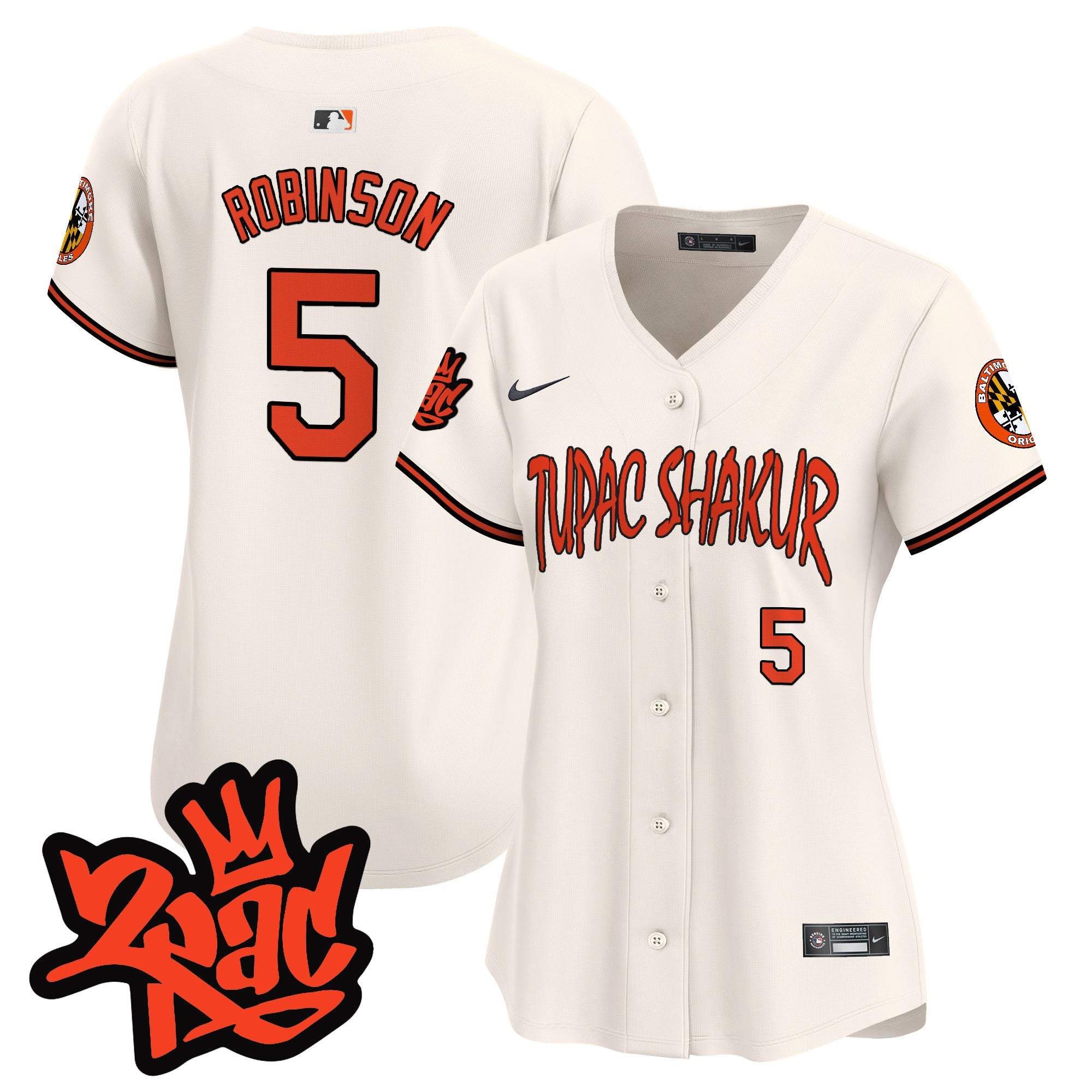 Women’s Baltimore Tupac Shakur Vapor Premier Limited Jersey