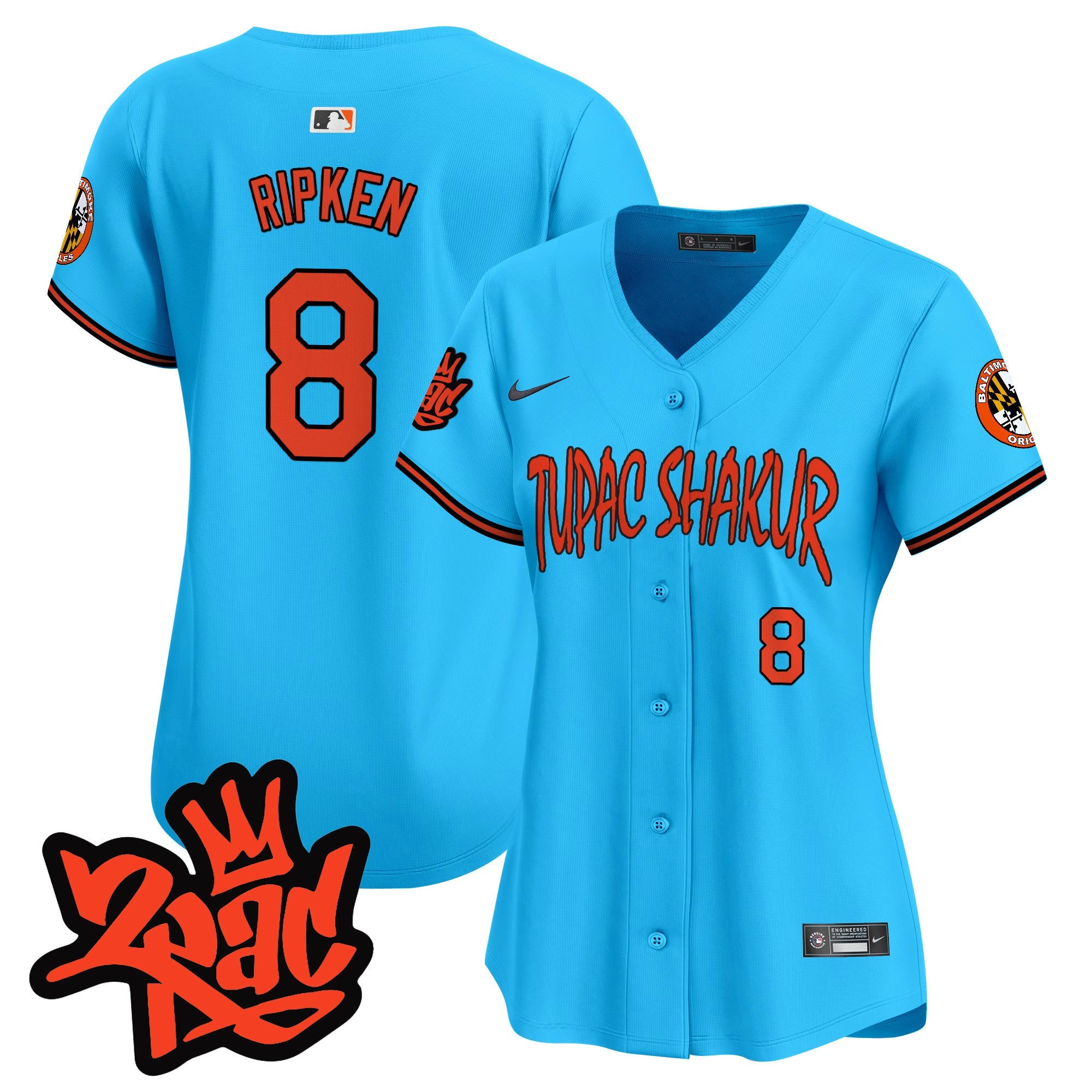 Women’s Baltimore Tupac Shakur Vapor Premier Limited Jersey