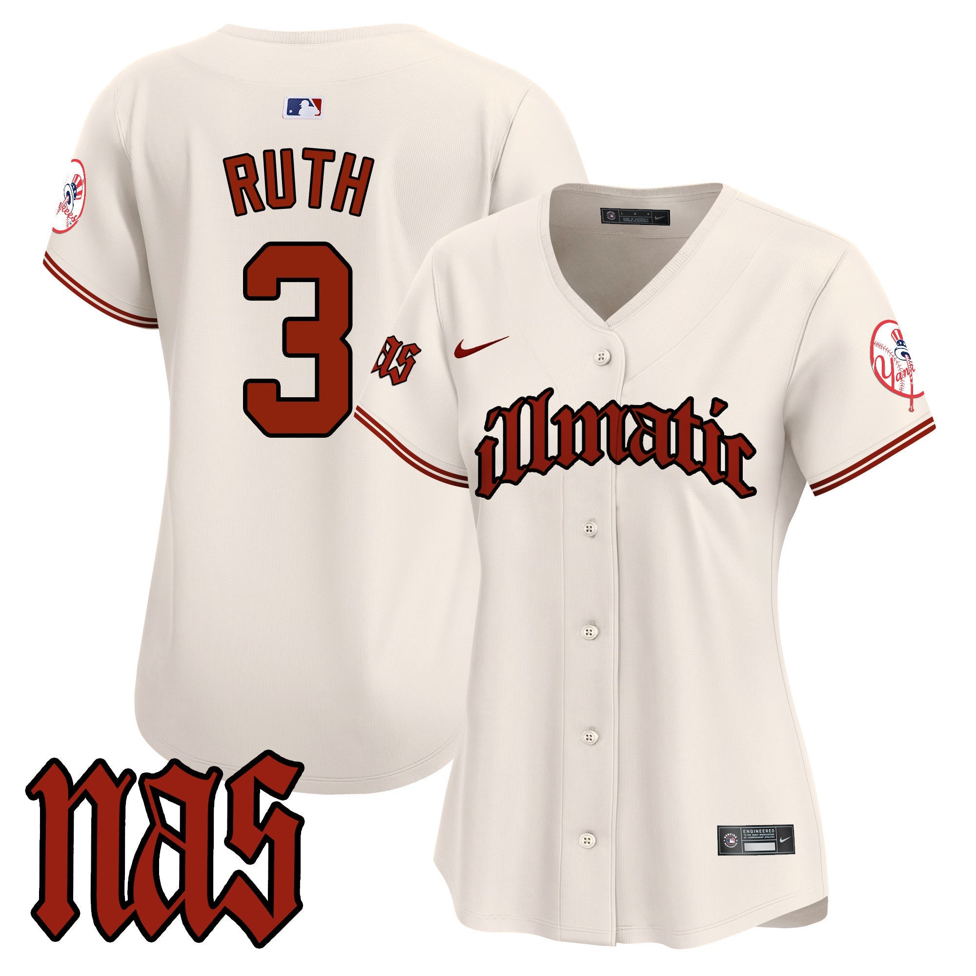 Women’s New York Nas Illmatic Vapor Premier Limited Jersey