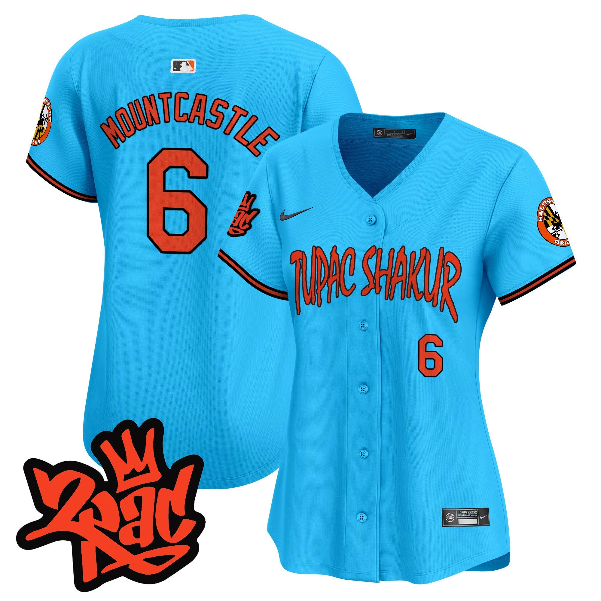Women’s Baltimore Tupac Shakur Vapor Premier Limited Jersey