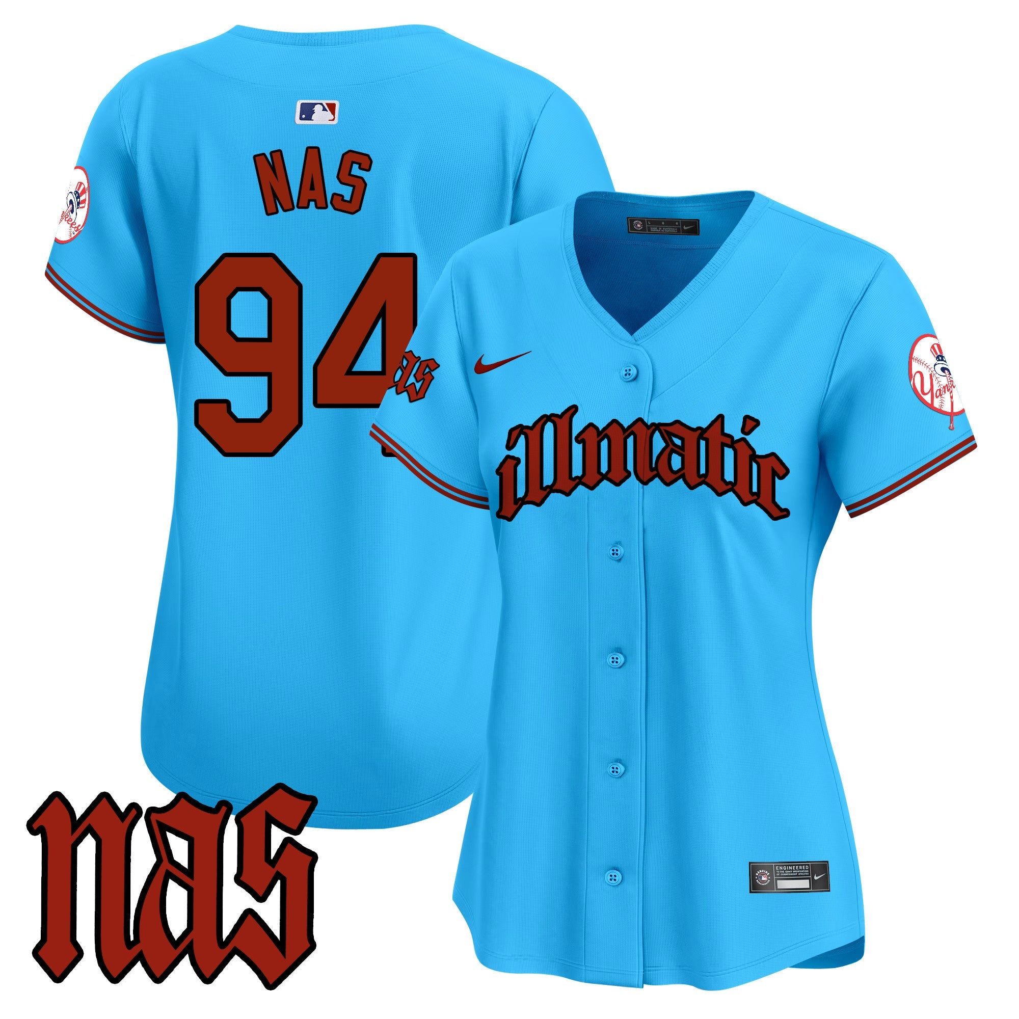 Women’s New York Nas Illmatic Vapor Premier Limited Jersey